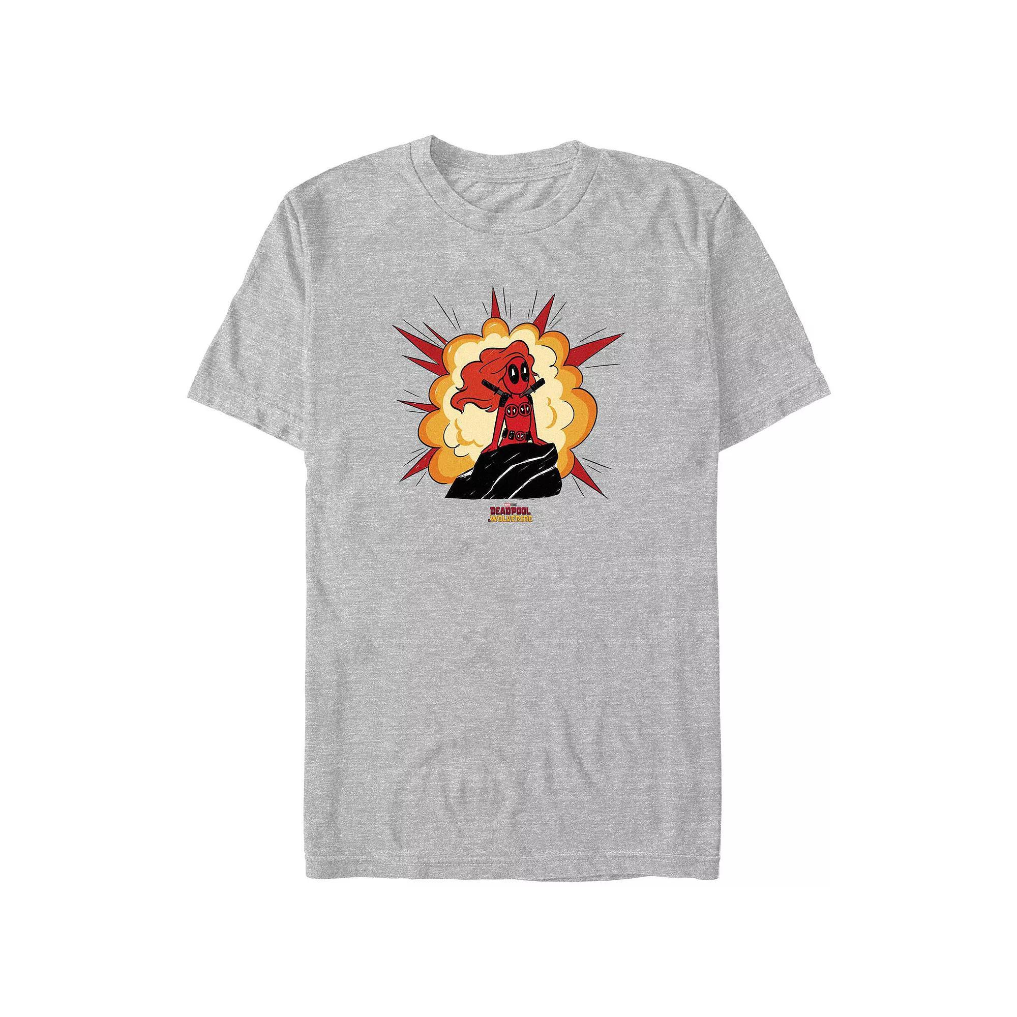 Big & Tall Marvel Deadpool & Wolverine The Little Mermaid Parody Poster Graphic Tee, Men's,  Product Image