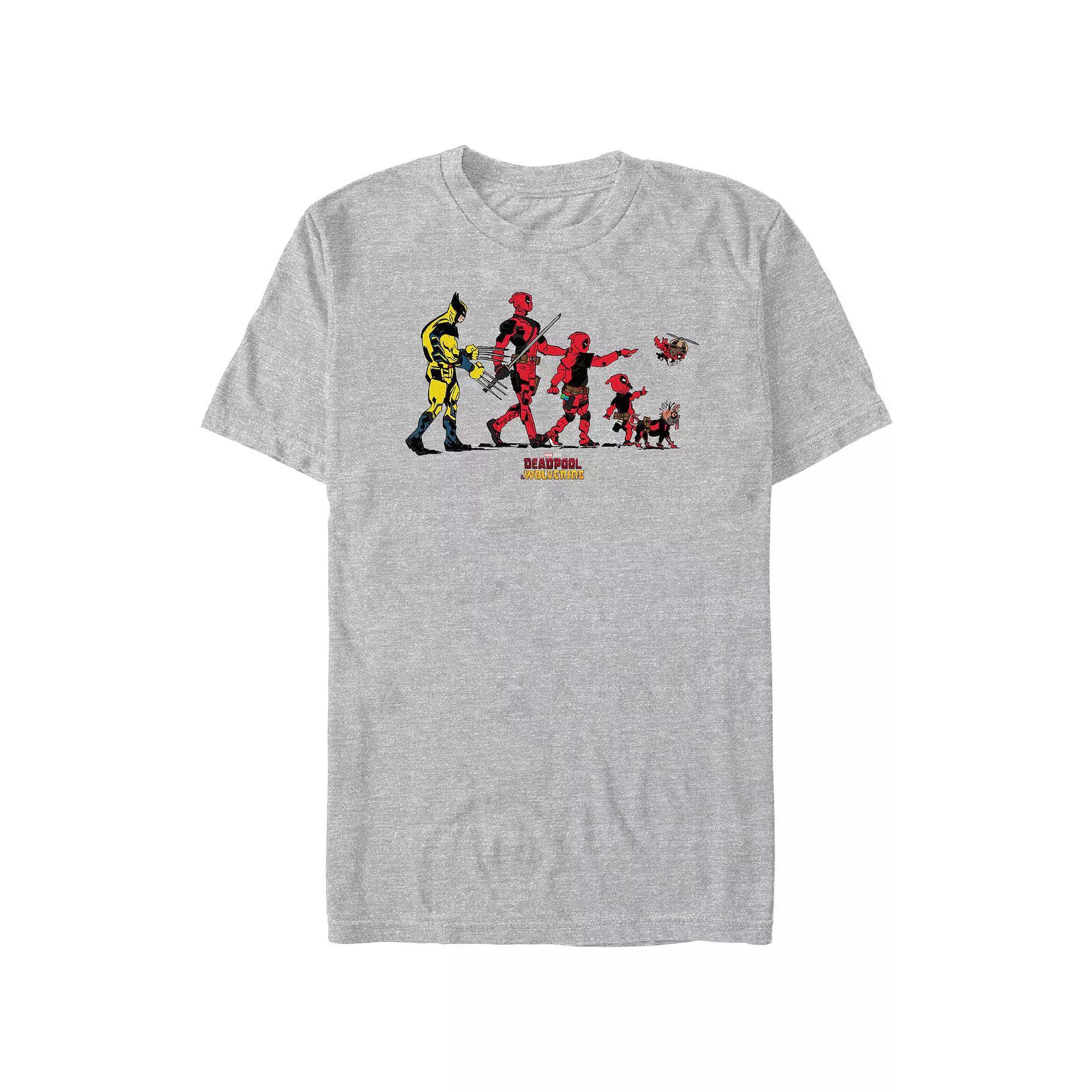 Men's Marvel Deadpool And Wolverine Family Walk Graphic Tee,  Product Image
