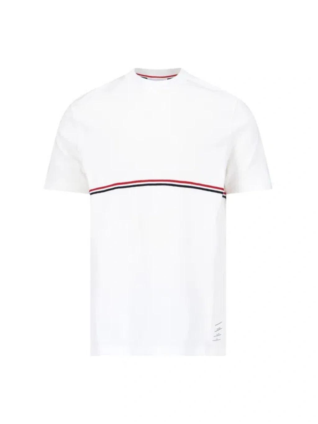 THOM BROWNE Rwb T-shirt In White Product Image