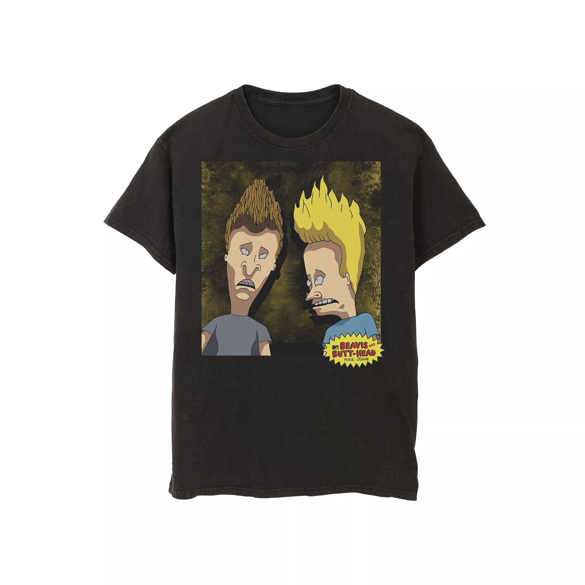 Men's Beavis And Butt-Head Detailed Portrait Tee,  Product Image