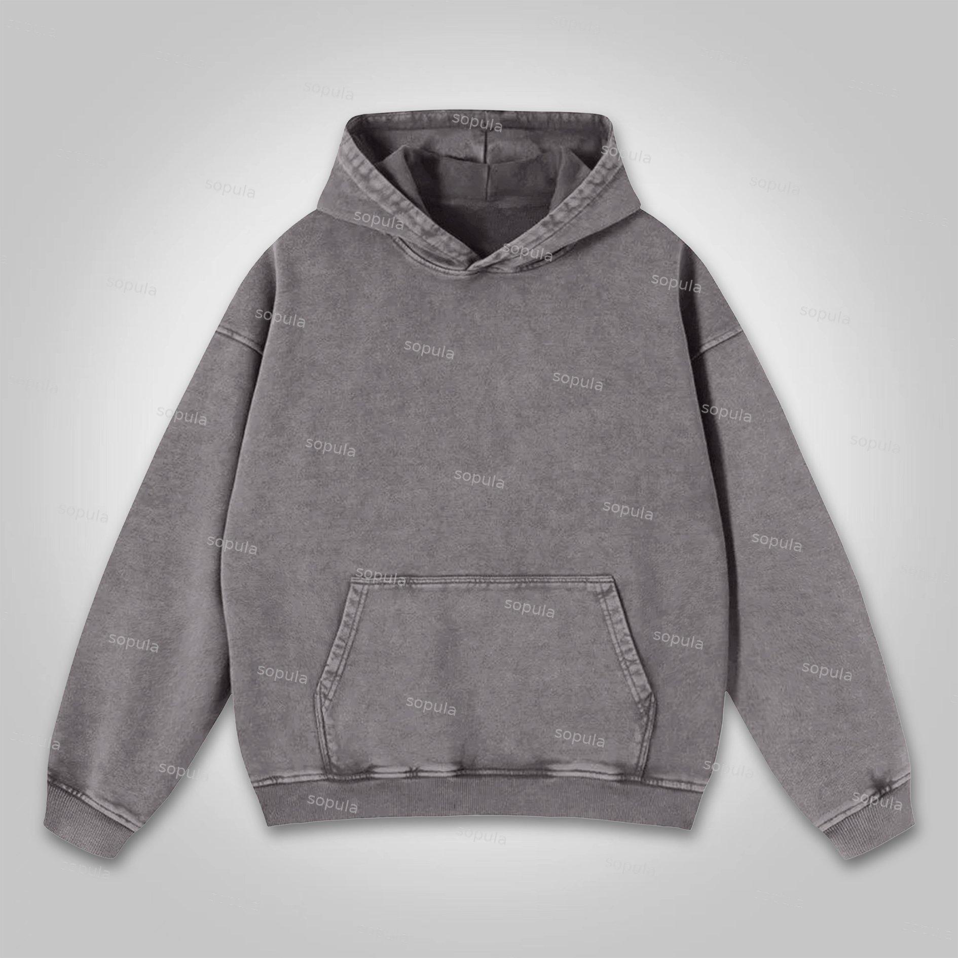 Sopula All We Need Is Money Graphic Print Washed Hoodie Product Image