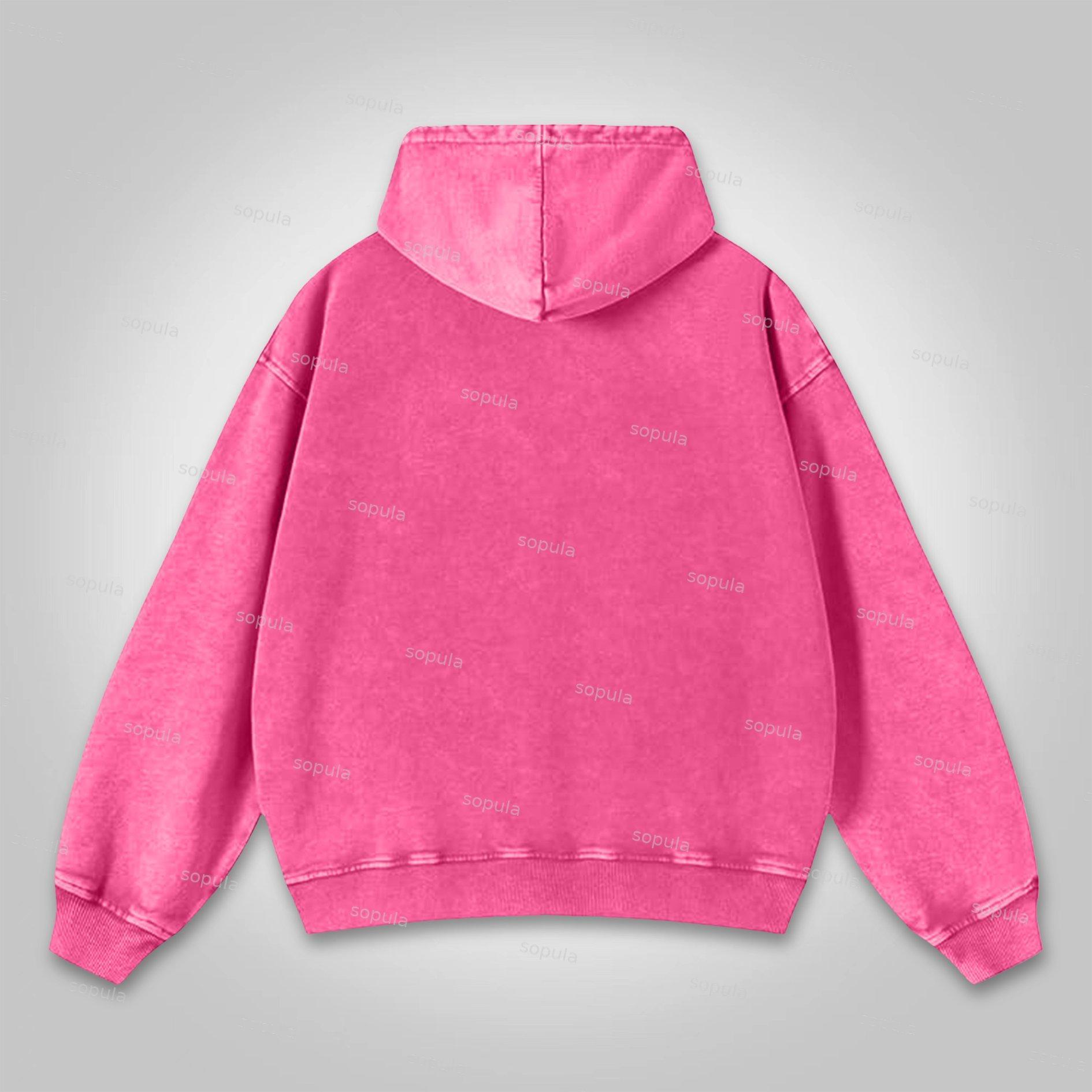 Sopula Casual The Brain Explodes Graphic Washed Hoodie Product Image