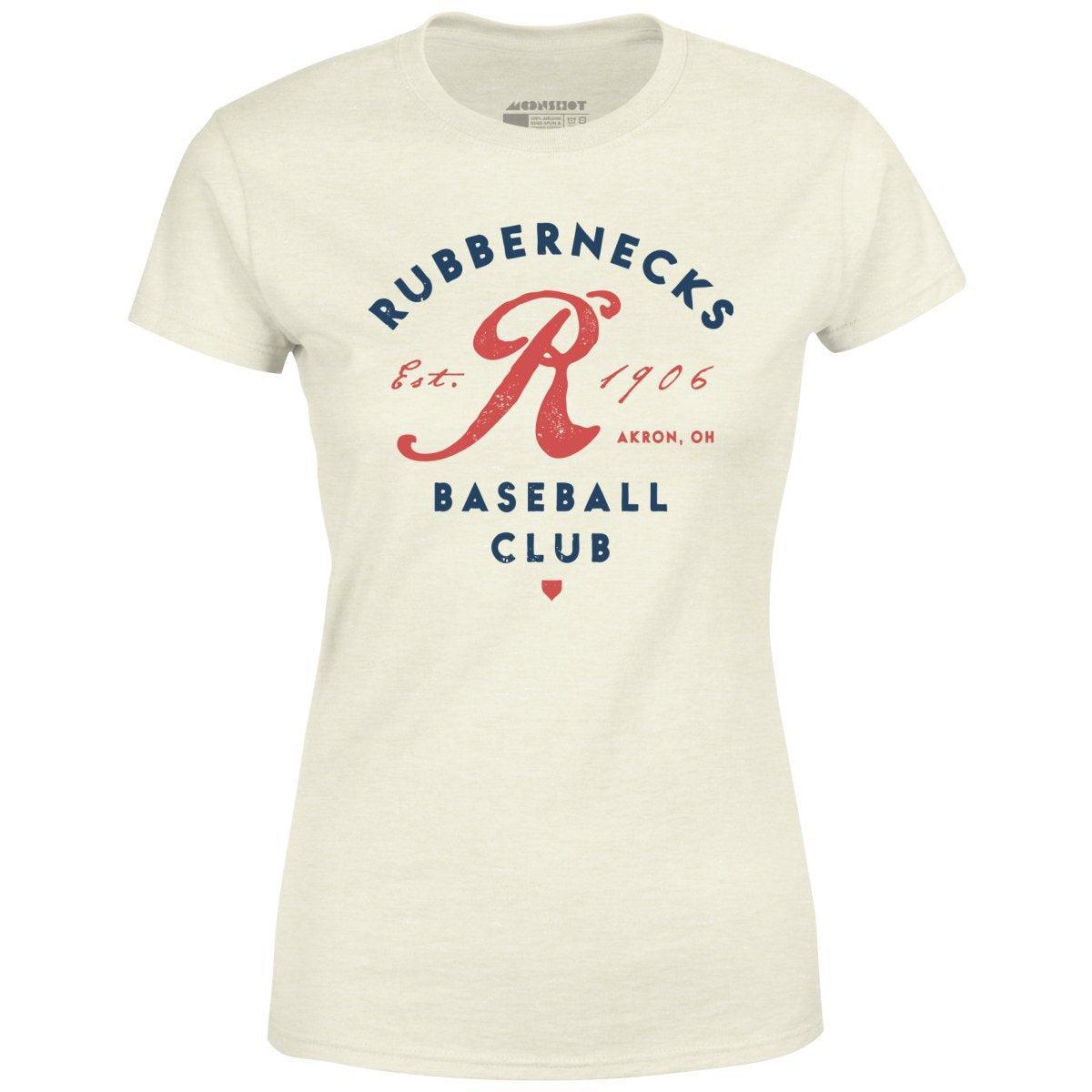 Akron Rubbernecks - Ohio - Vintage Defunct Baseball Teams - Women's T-Shirt Female Product Image