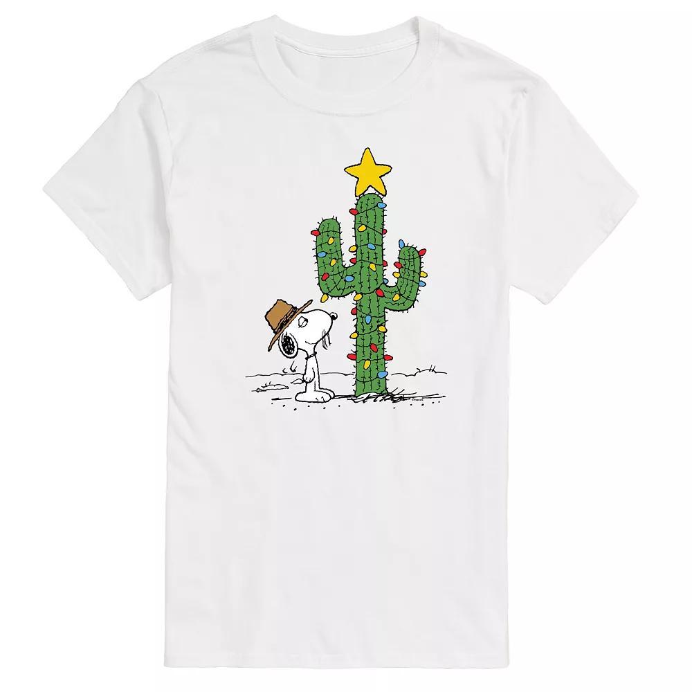 Big & Tall Peanuts Spike Joe Cactus Christmas Graphic Tee, Men's,  Product Image
