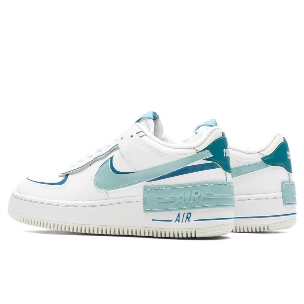 Women's AF1 Shadow - Summit White/Mineral/Industrial Blue Female Product Image