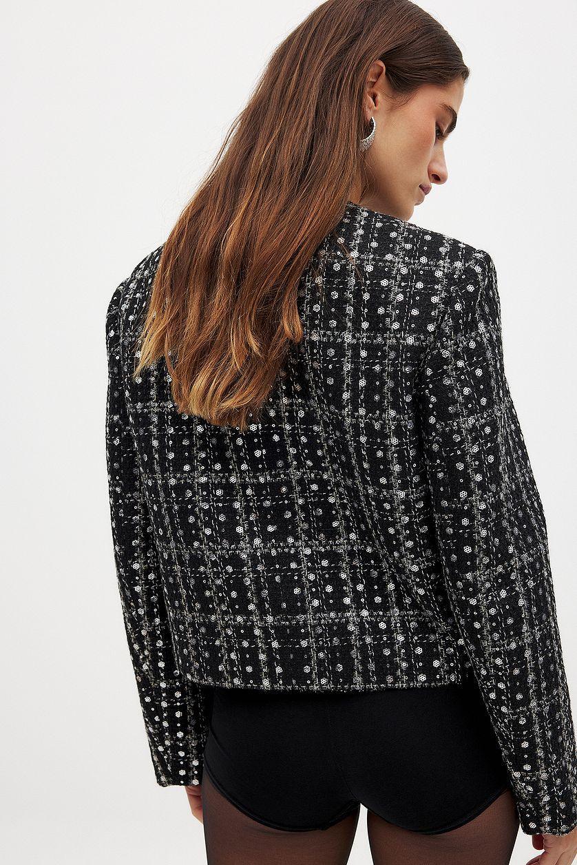 Sequin Tweed Jacket Product Image