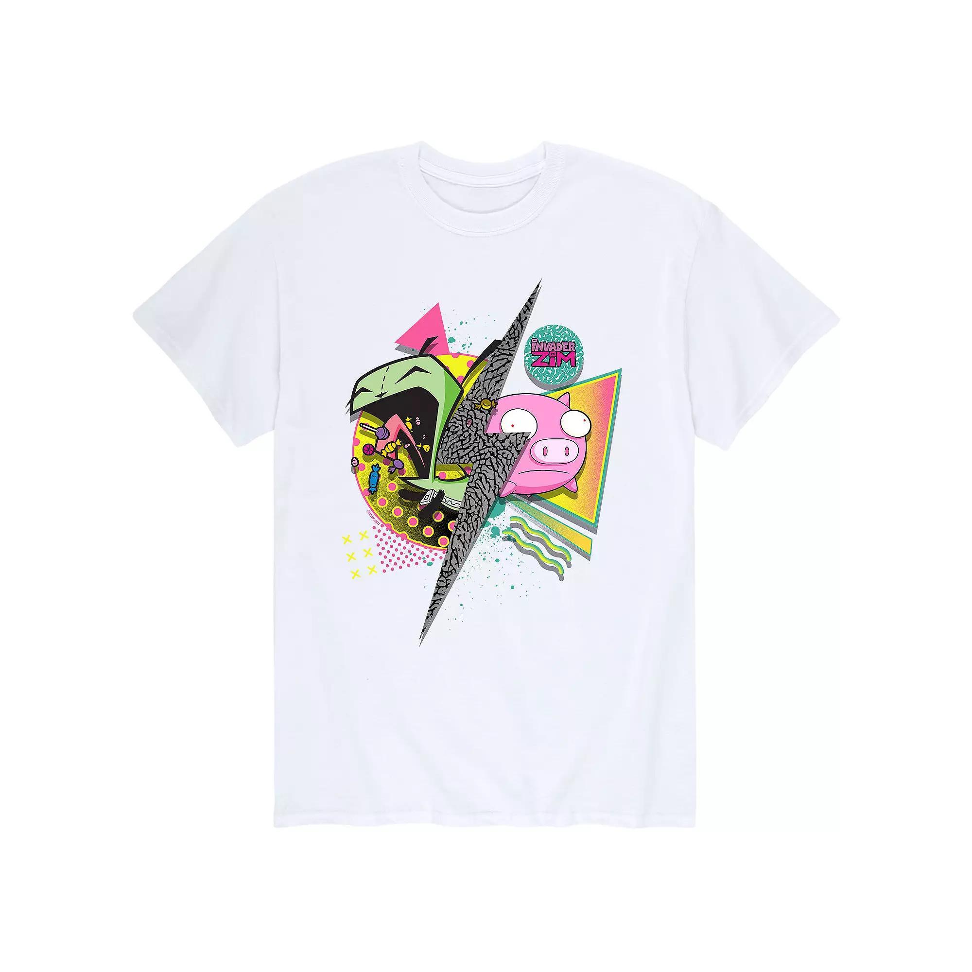 Men's Invader Zim Invaders Bolt Tee, Size: XXL, White Product Image