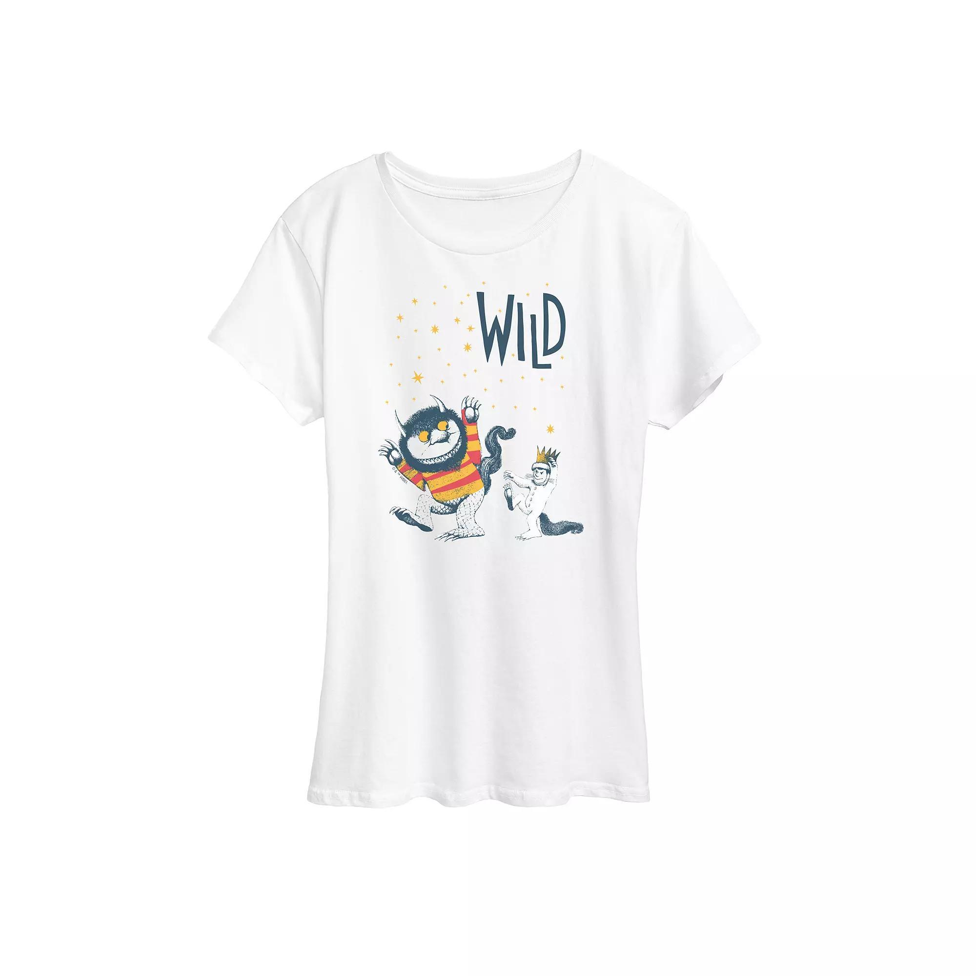 Women's Where The Wild Things Are Wild One Graphic Tee, Size: Small, Beige Product Image