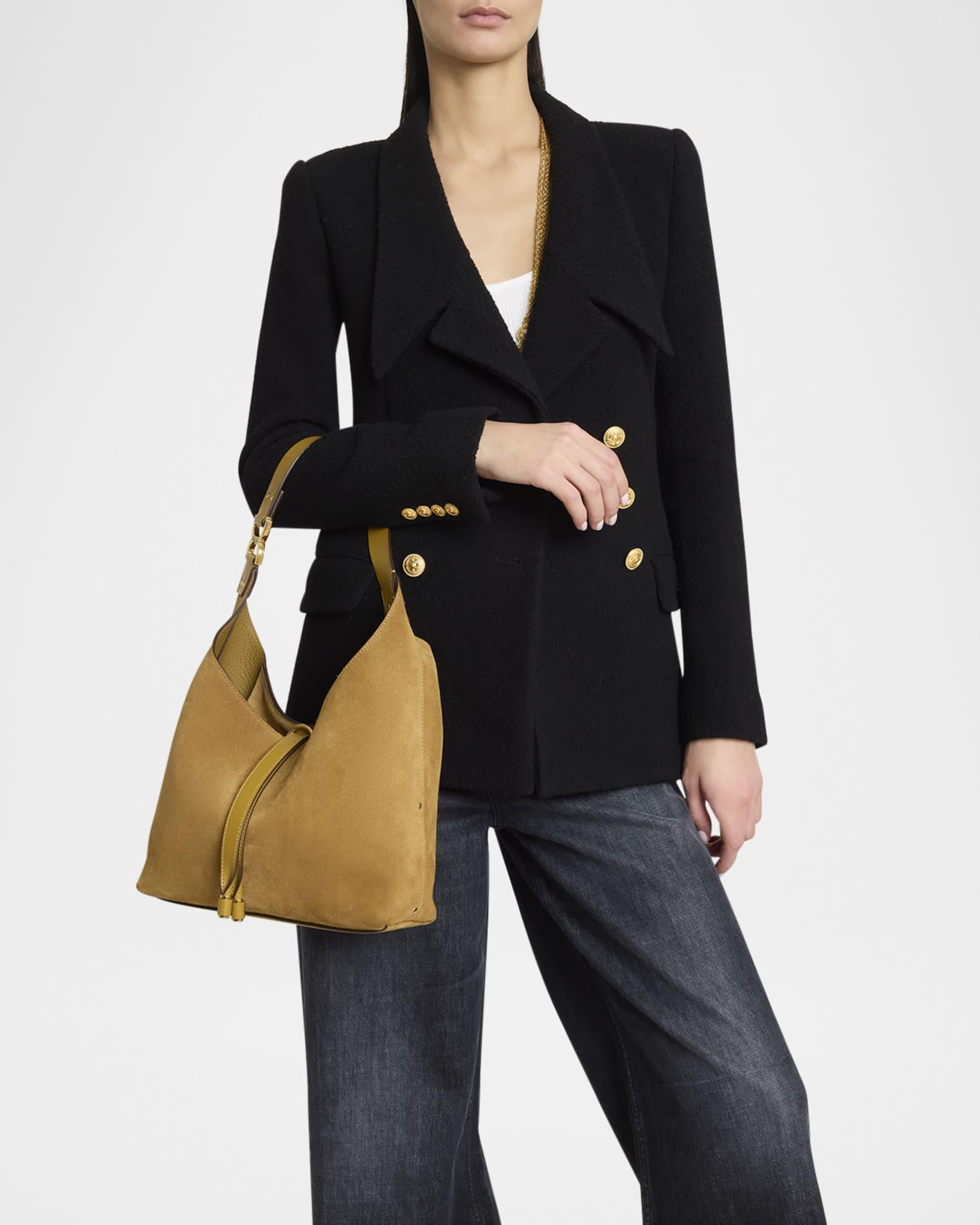 Marcie Small Hobo Bag in Suede Product Image