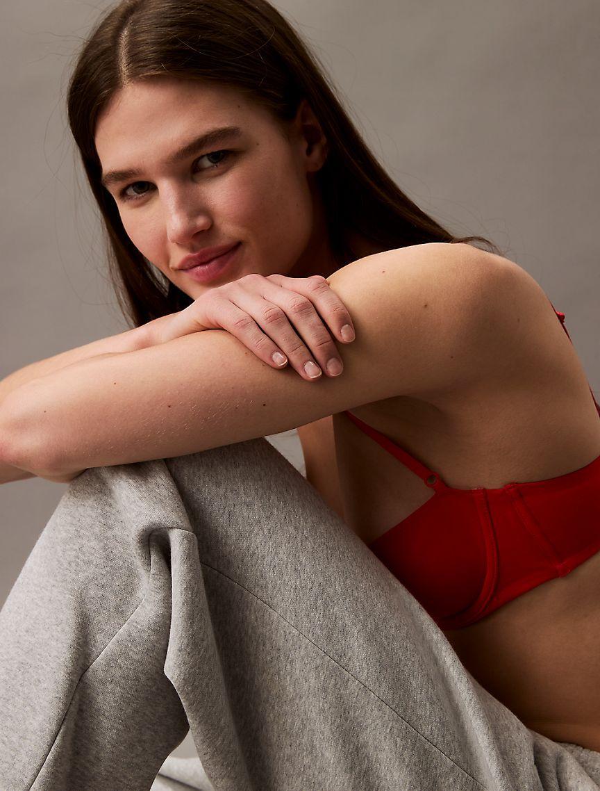 Cotton Modal Signature Unlined Balconette Bra Product Image