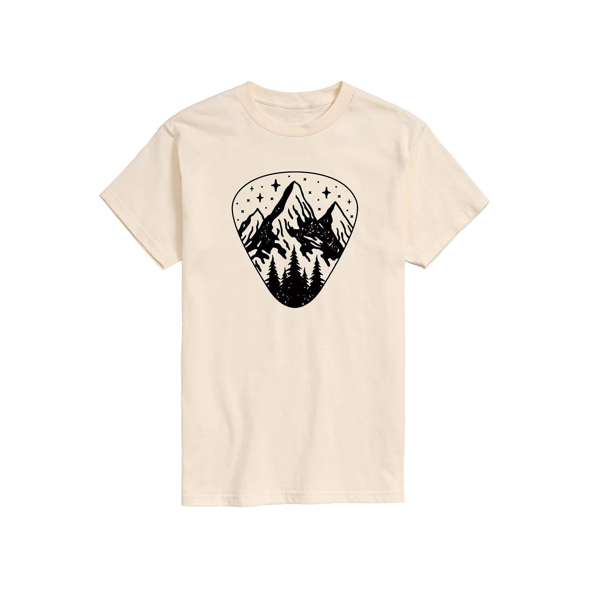 Men's Guitar Pick Outdoor Scene Tee,  Product Image