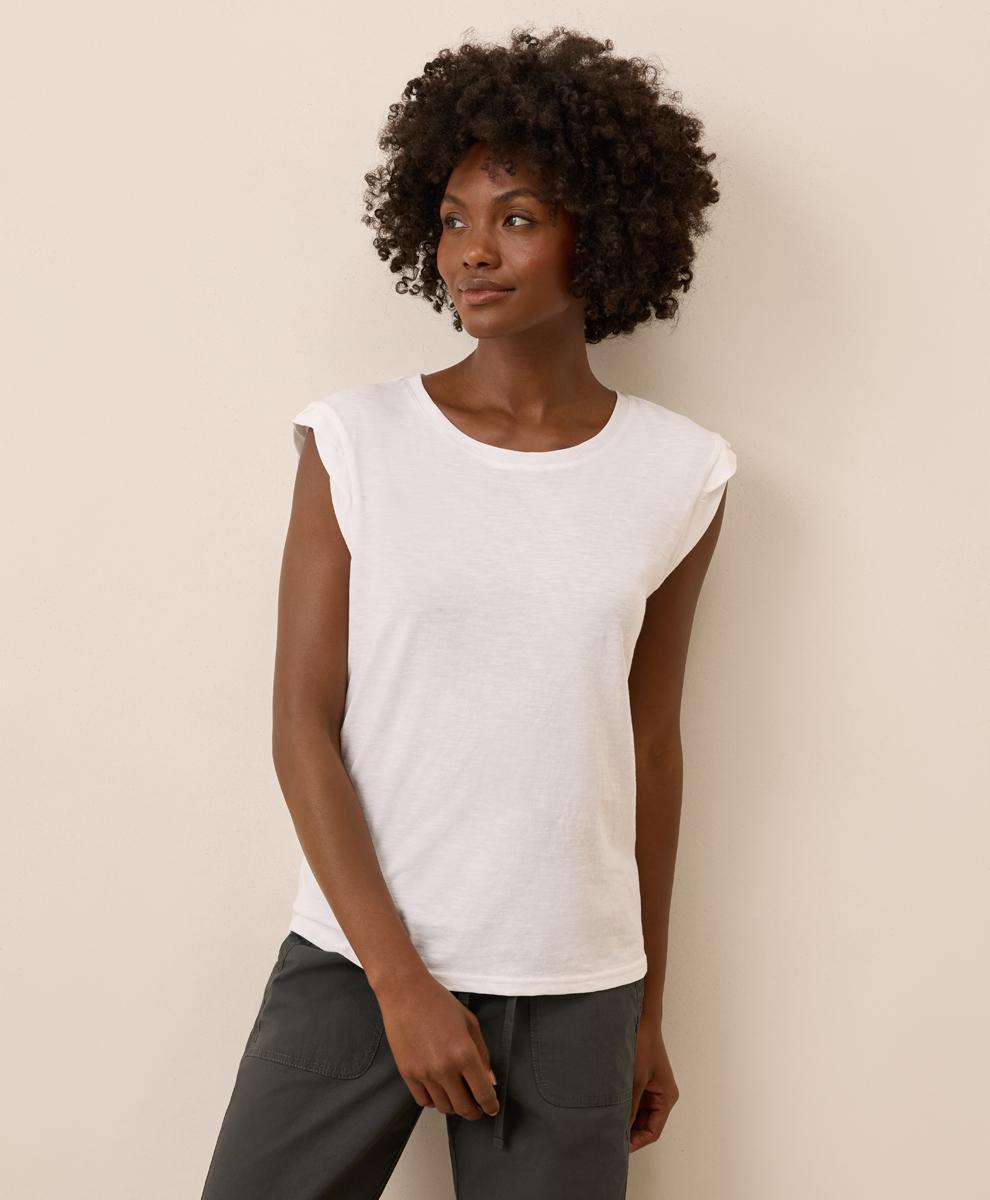 Womens Featherweight Slub Muscle Tee 2XL Product Image
