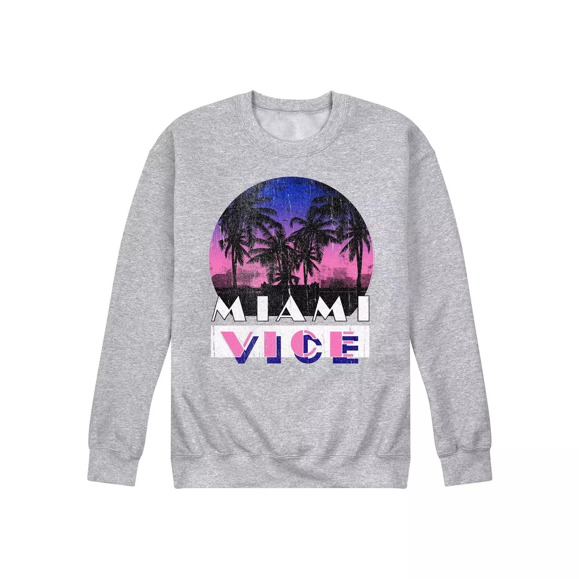 Men's Miami Vice That Life Fleece Sweatshirt, Size: Medium, Gray Product Image