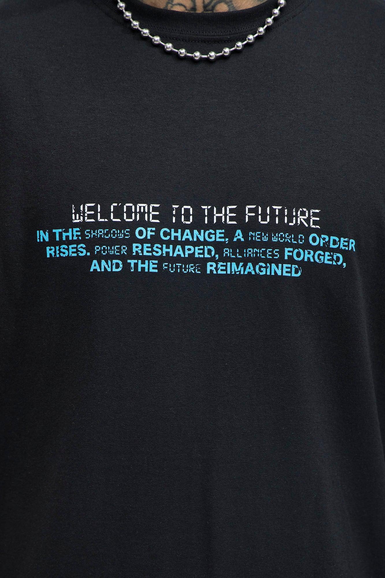Welcome To The Future Short Sleeve Tee - Black Product Image