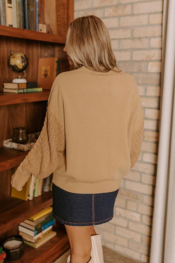 Wrapped Around Your Finger Sweater in Khaki Product Image