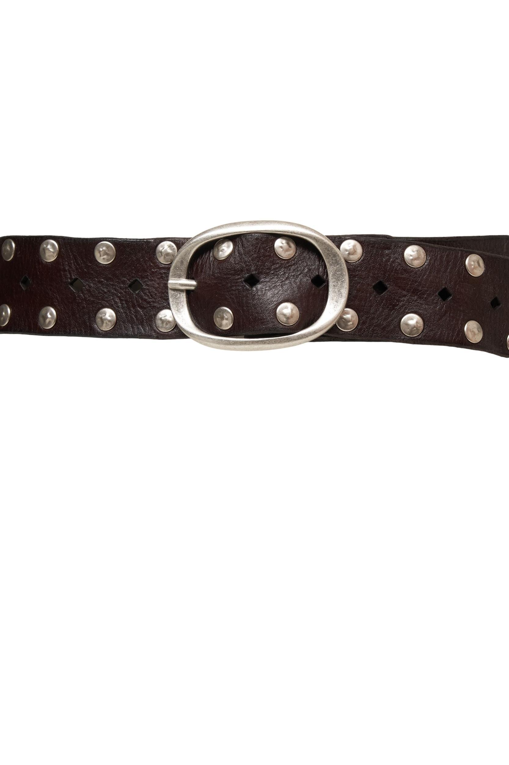 Leather belt with studs Product Image