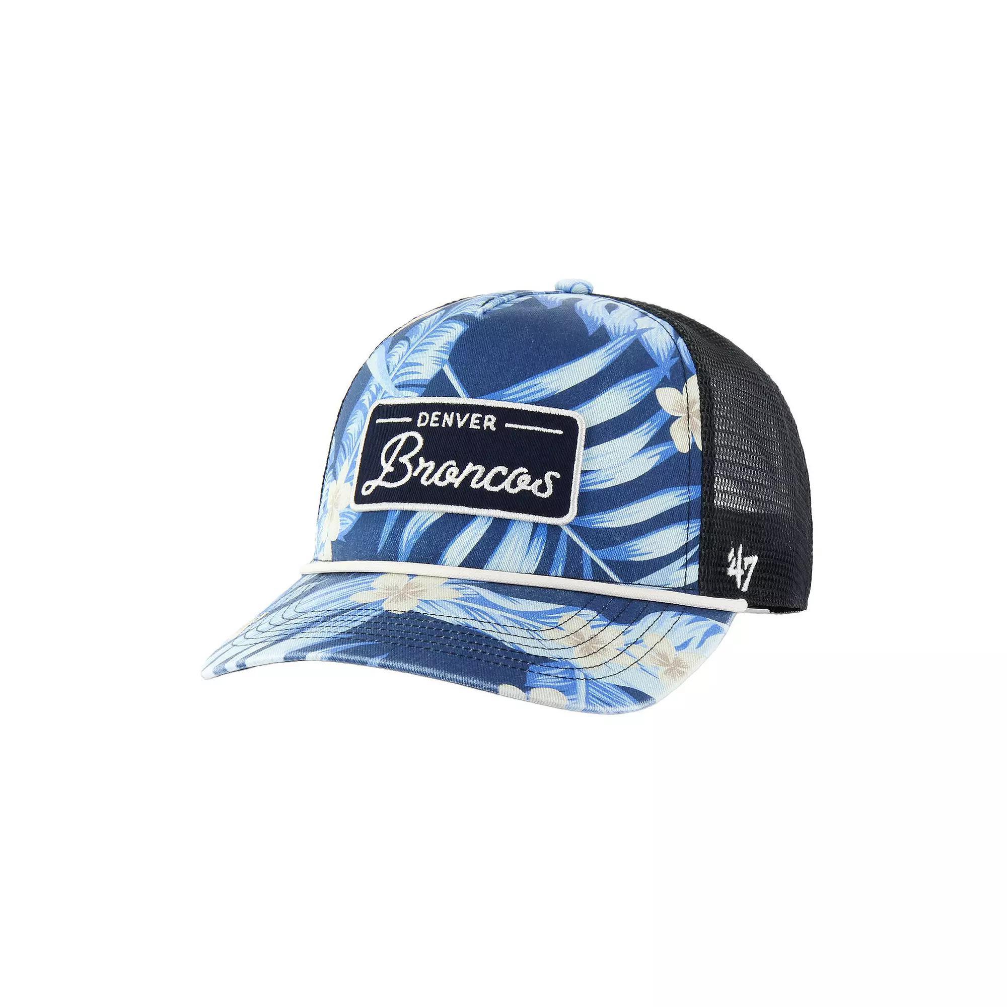 Men's '47 Navy Denver Broncos Tropicalia Hitch Trucker Adjustable Hat, Blue Product Image