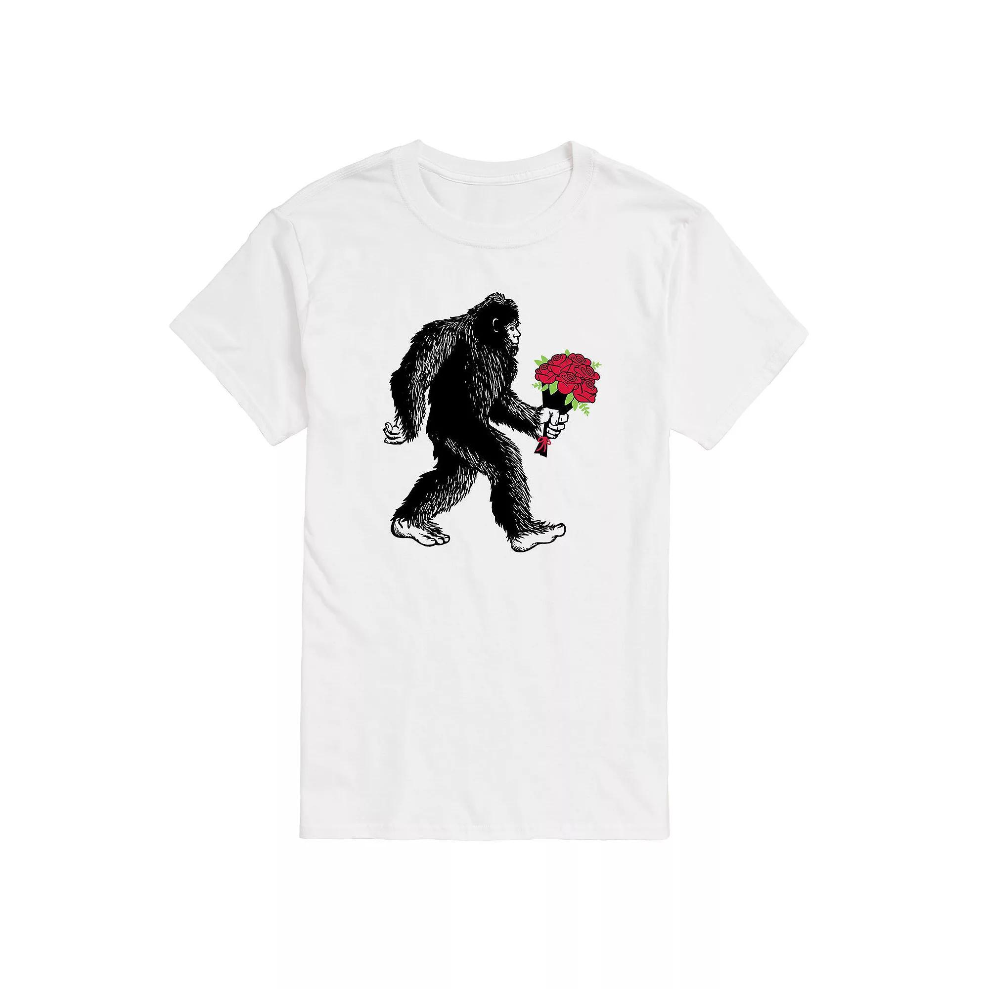 Big & Tall Sasquatch Flowers Graphic Tee, Men's,  Product Image