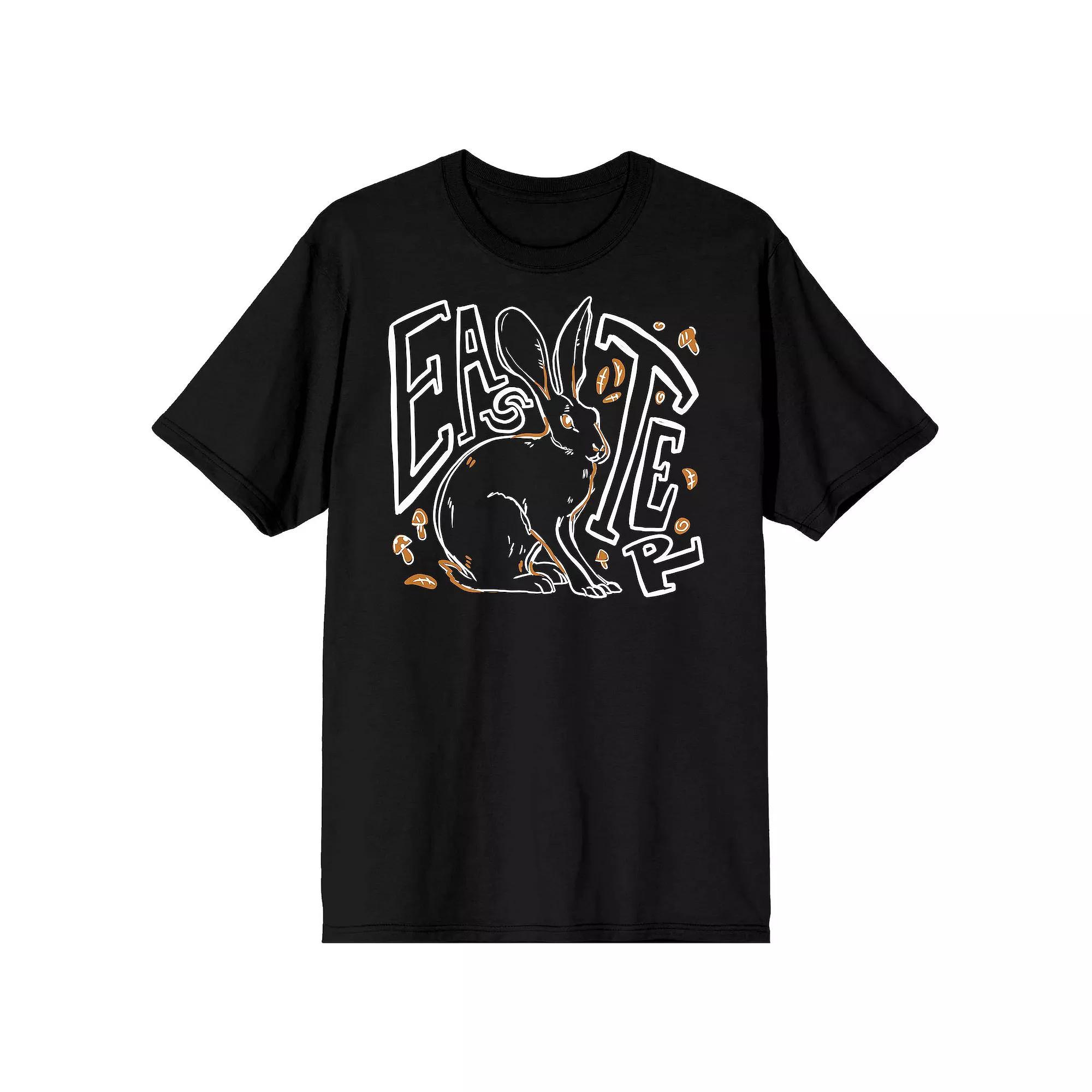 Men's Easter Bunny Outline Graphic Tee,  Product Image