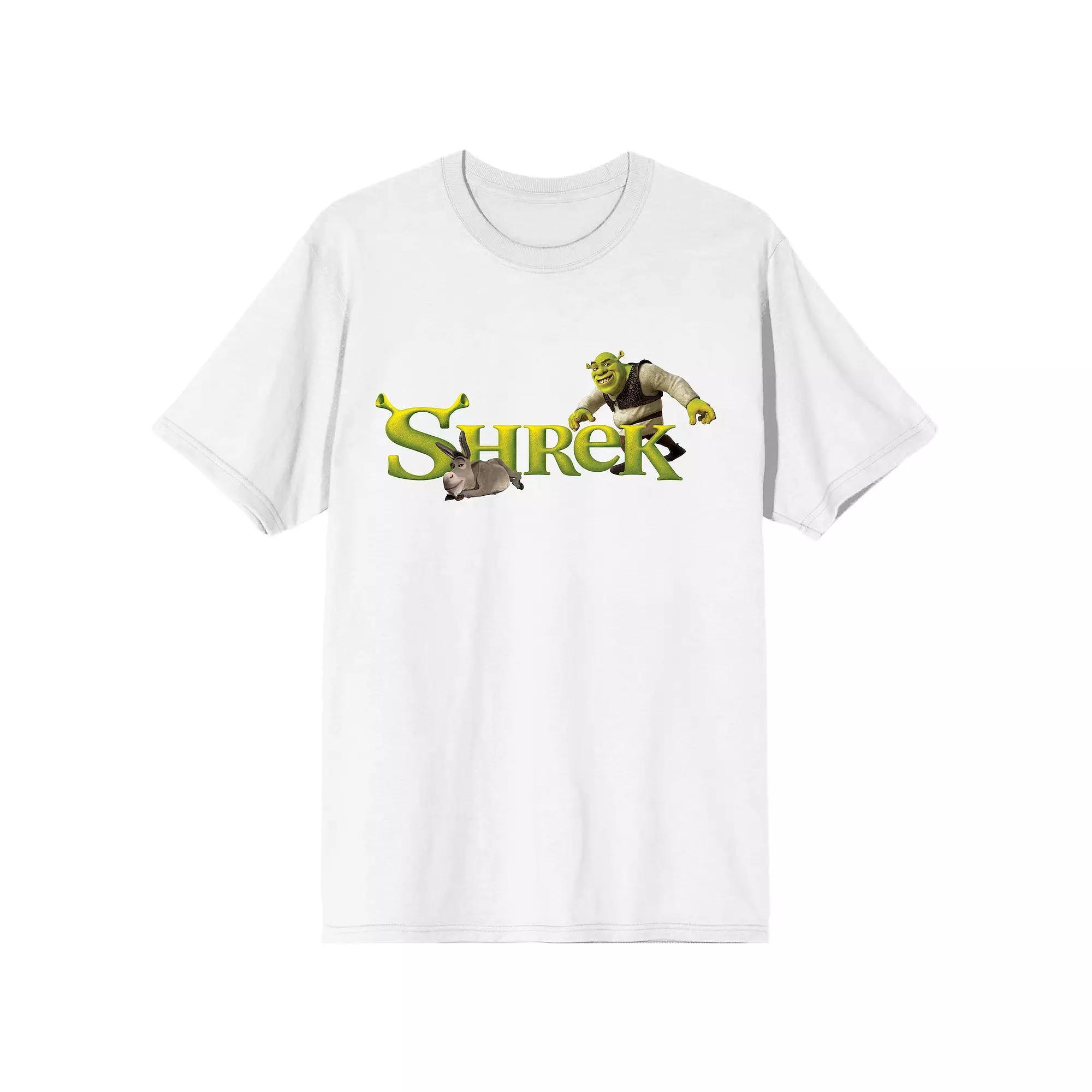 Men's Shrek Donkey & Shrek Movie Short Sleeve Graphic Tee,  Product Image