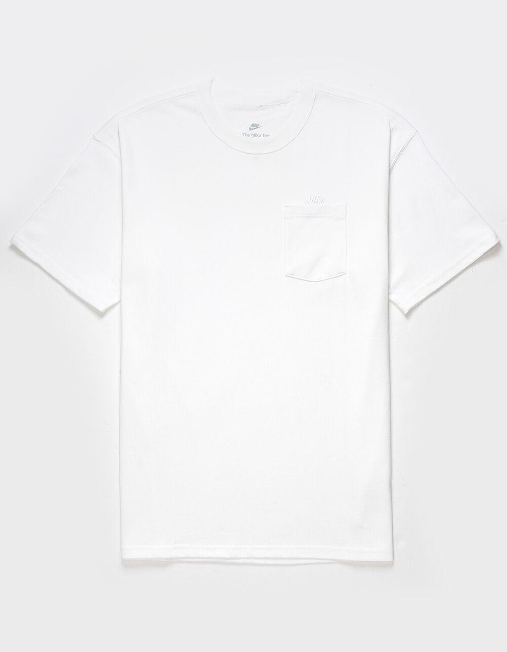 NIKE Sportswear Premium Essentials Mens Pocket Tee - WHITE Product Image