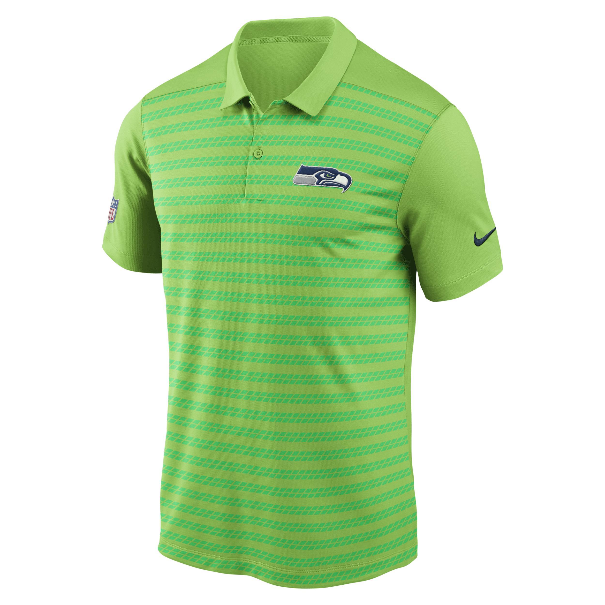 Nike Mens Neon Seattle Seahawks 2024 Sideline Victory Performance Polo Product Image