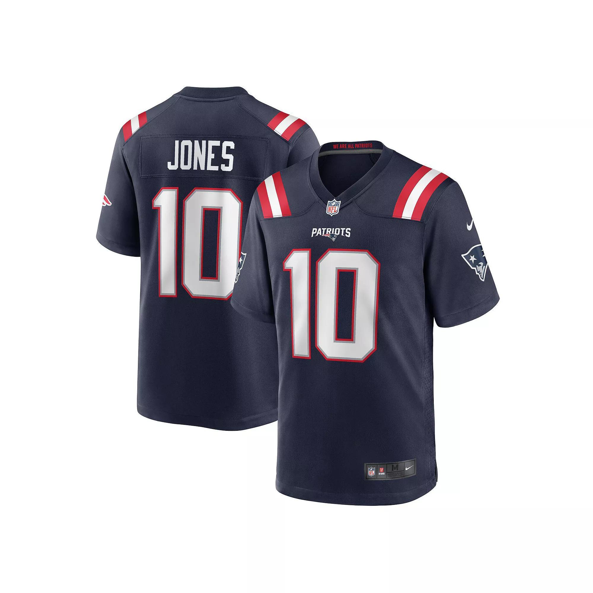 Mens Nike Mac Jones New England Patriots Player Game Jersey Blue Product Image