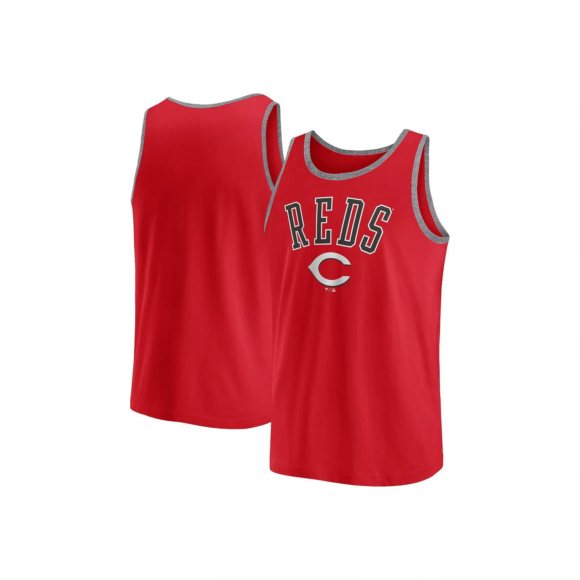 Men's Fanatics Red Cincinnati Reds Bet Tank Top,  Product Image