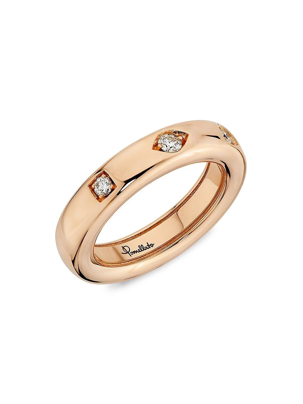 Womens Iconica 18K Rose Gold & 0.10 TCW Diamond Ring Product Image