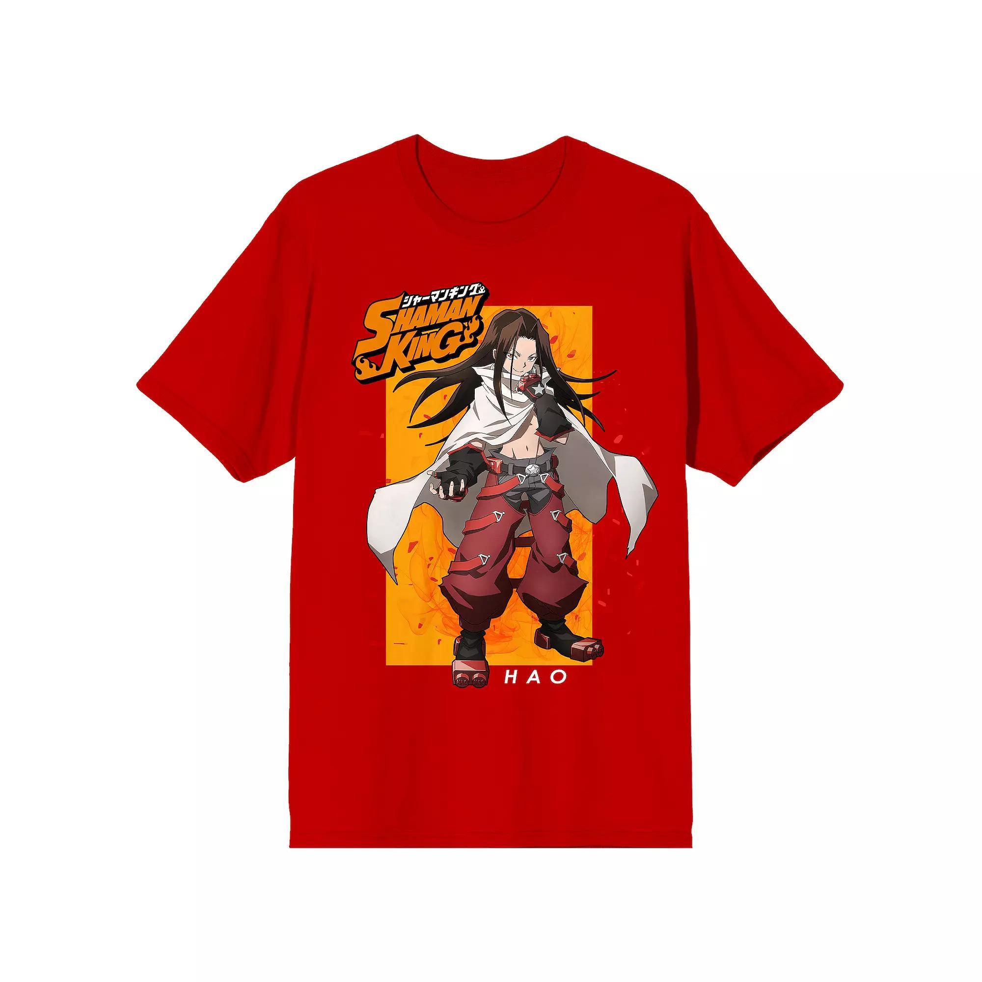 Men's Shaman King Hao Asakura Tee, Size: Medium, Red Product Image