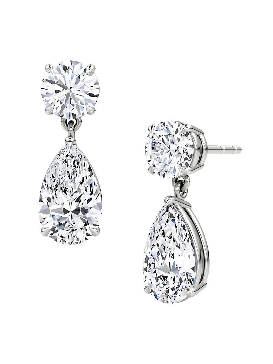 Womens VRAI x Brides 14K White Gold & 3.00 TCW Lab-Grown Diamond Drop Earrings Product Image