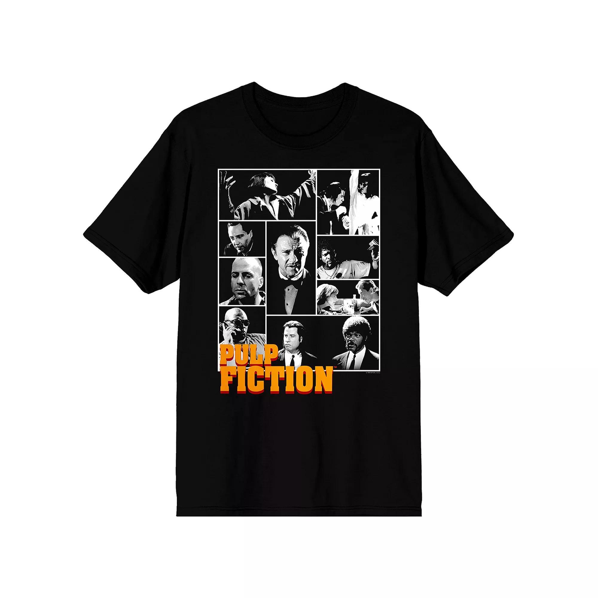 Men's Pulp Fiction Characters Graphic Tee,  Product Image