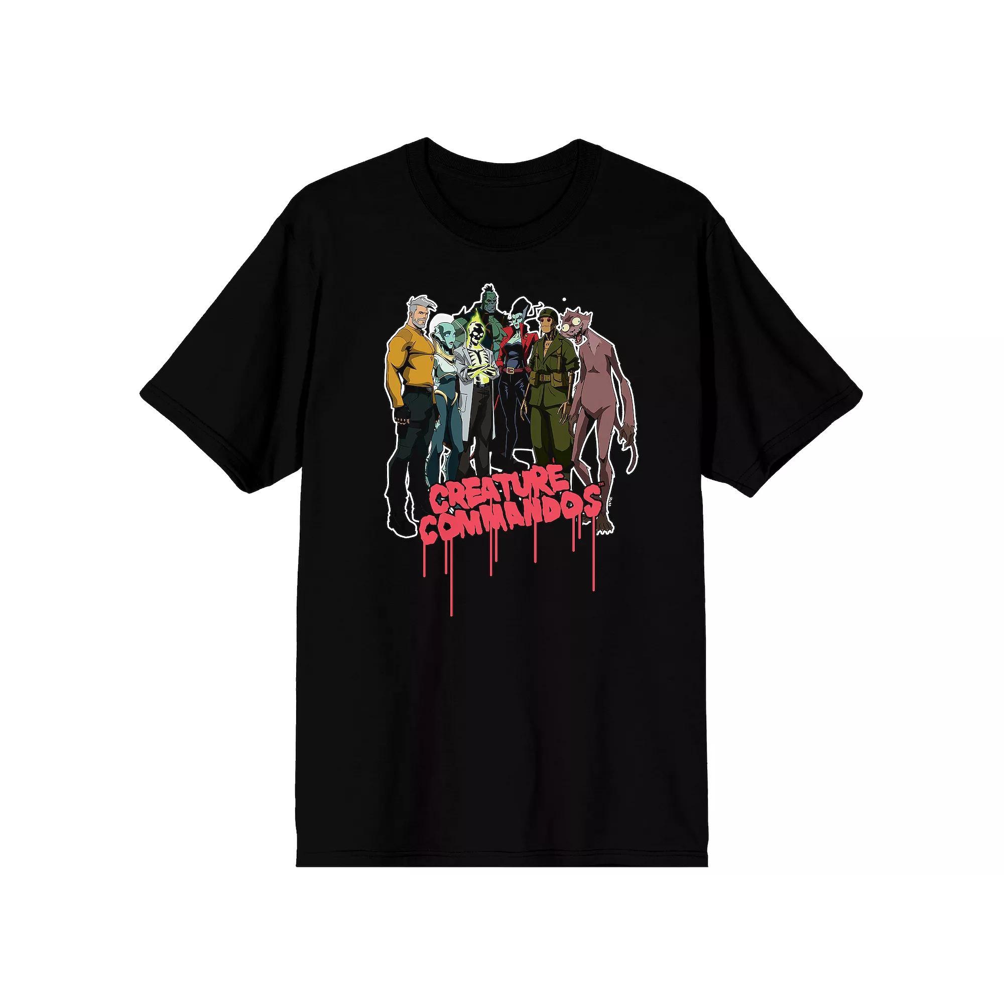 Mens Creature Commandos Short Sleeve Graphic Tee Product Image