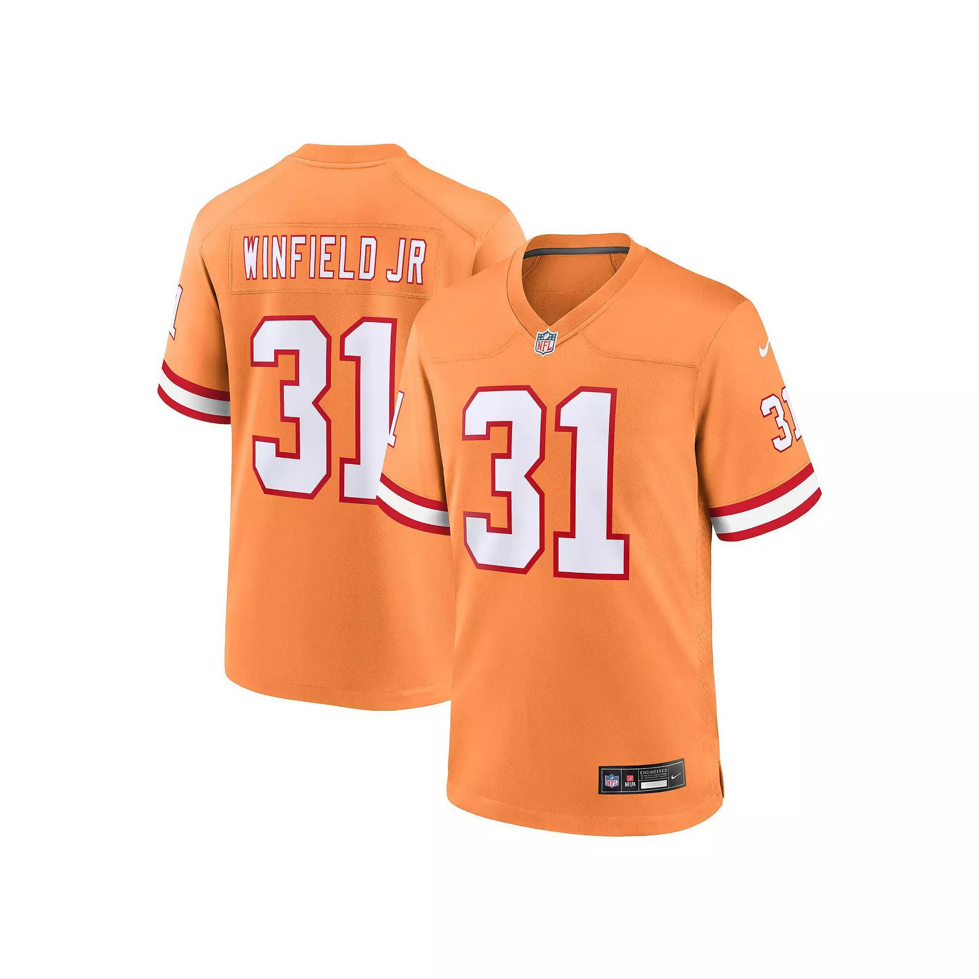 Men's Nike Antoine Winfield Jr. Orange Tampa Bay Buccaneers Throwback Game Jersey,  Product Image