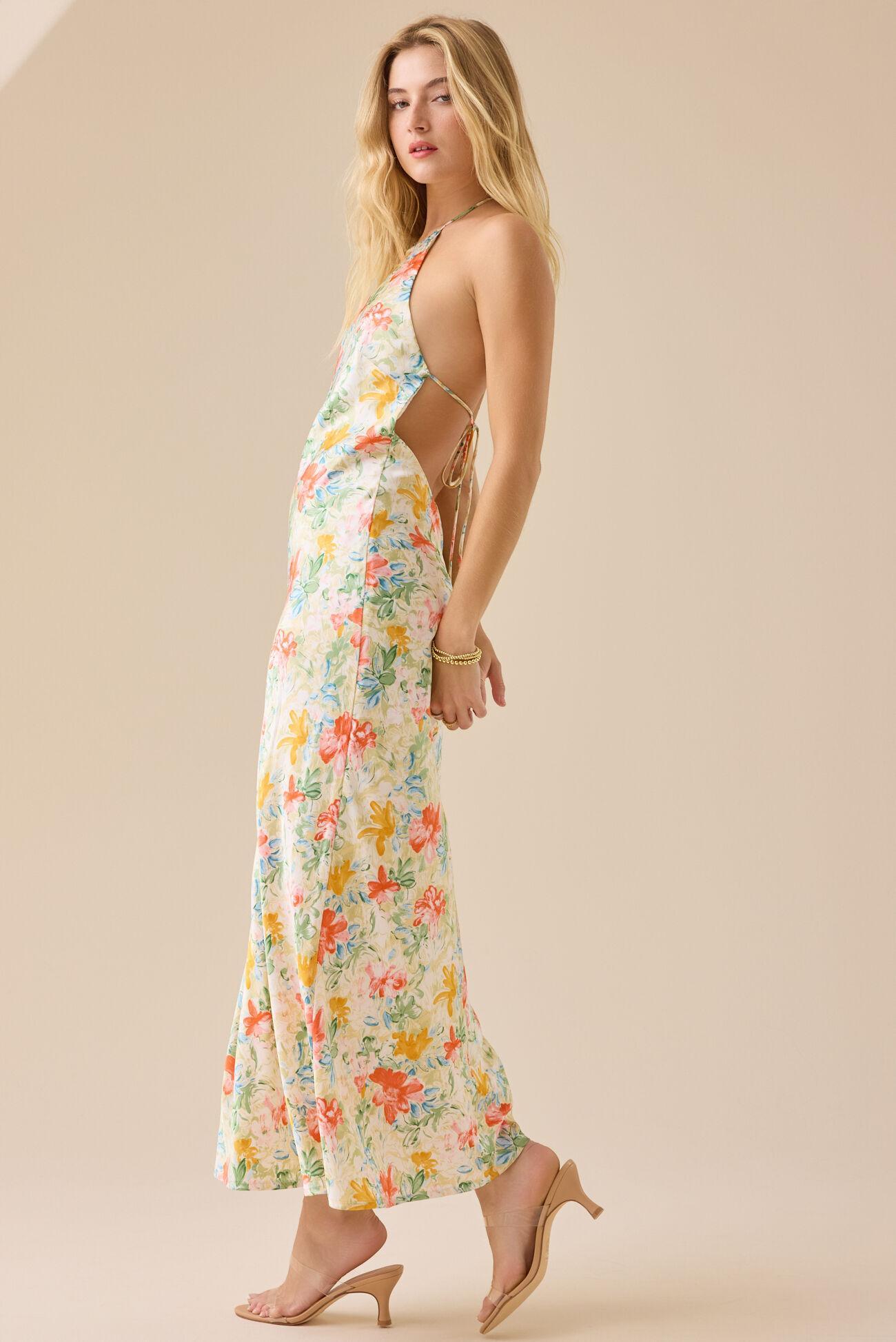 Baye Floral Halter Maxi Dress Product Image