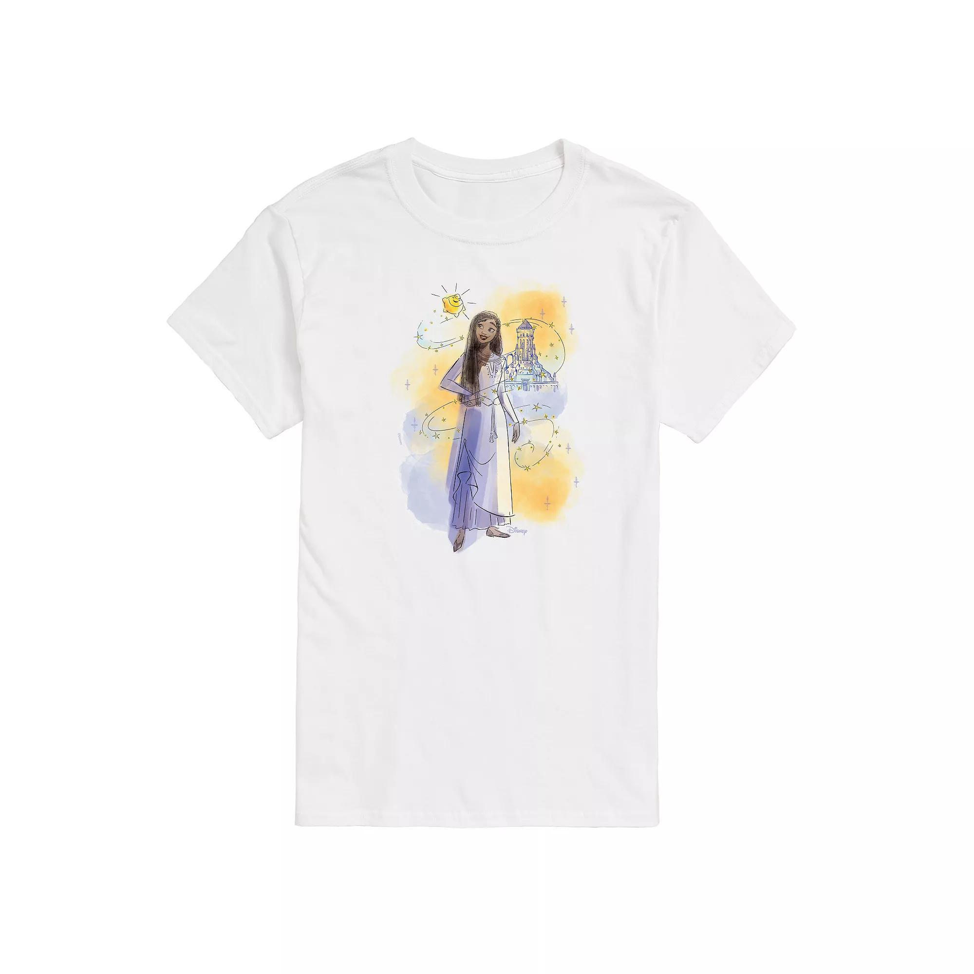 Disney's Wish Big & Tall Asha And Star Graphic Tee, Men's,  Product Image