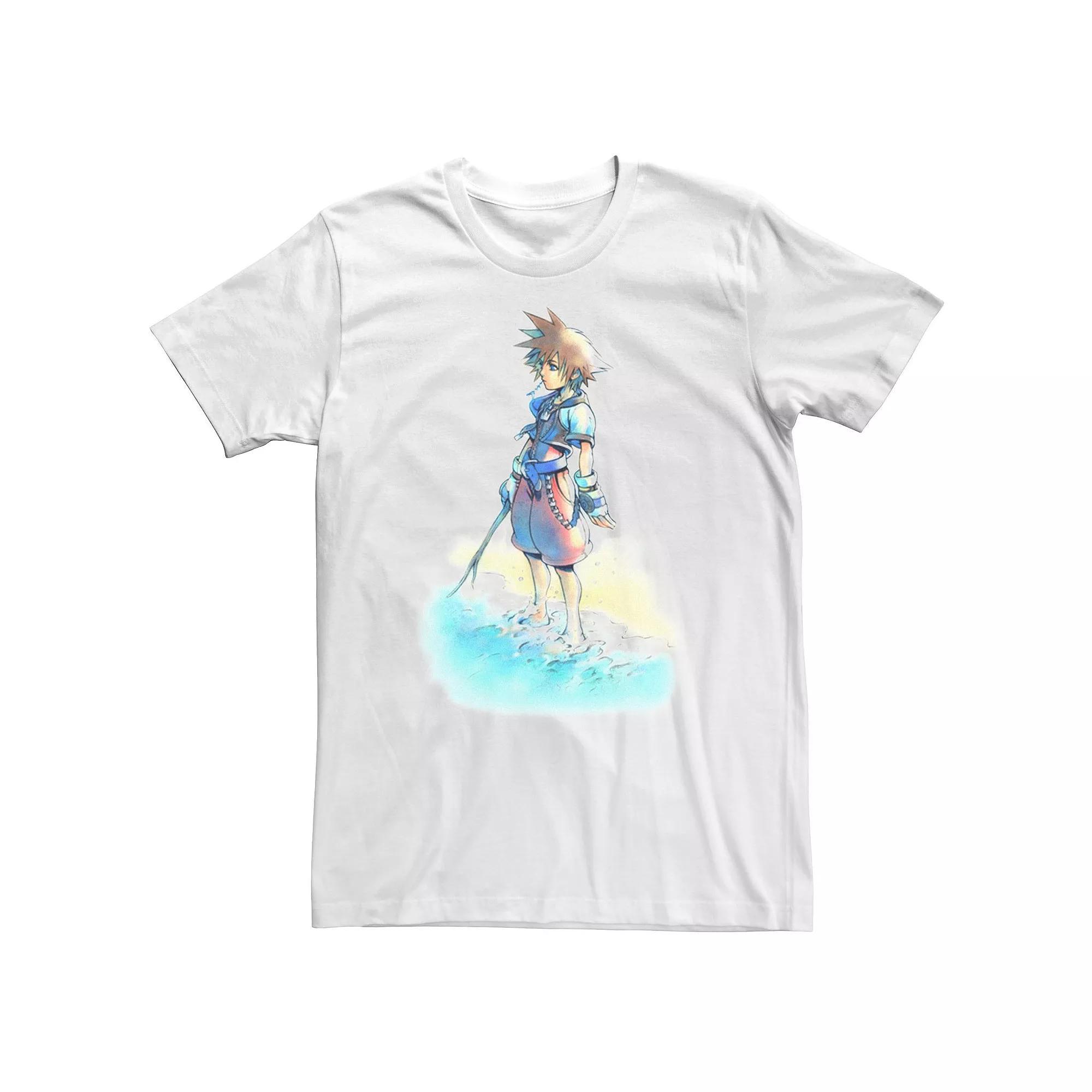 Big & Tall Disney Kingdom Hearts Sora Beach Sketch Tee, Men's,  Product Image