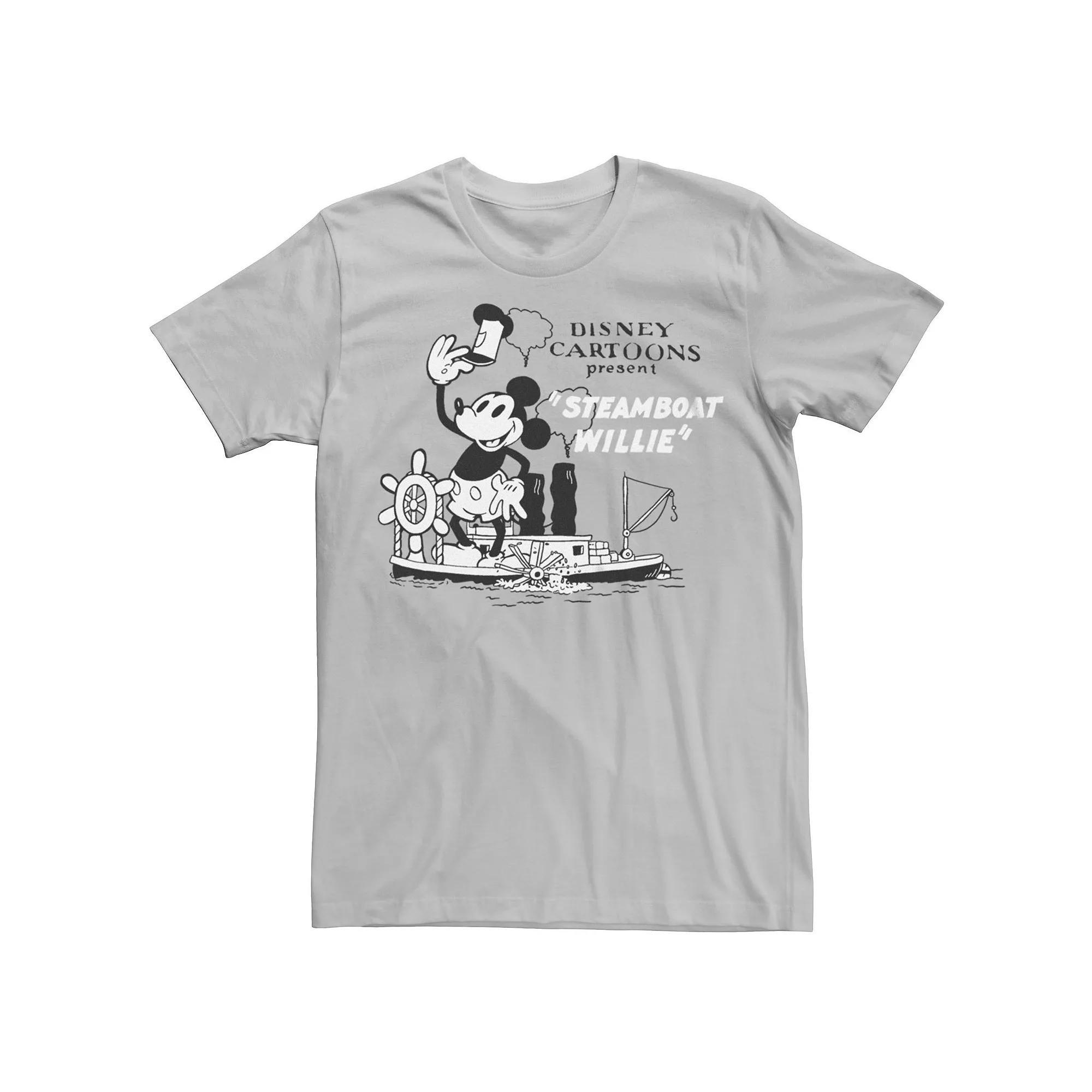 Disney's Mickey Mouse Men's Steamboat Willie Tee,  Product Image