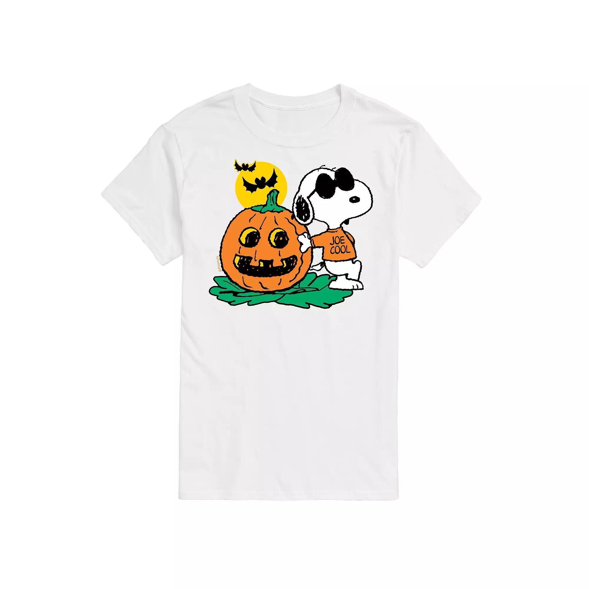 Big & Tall Peanuts Joe Cool Pumpkin Tee, Men's, Size: 4XB, White Product Image