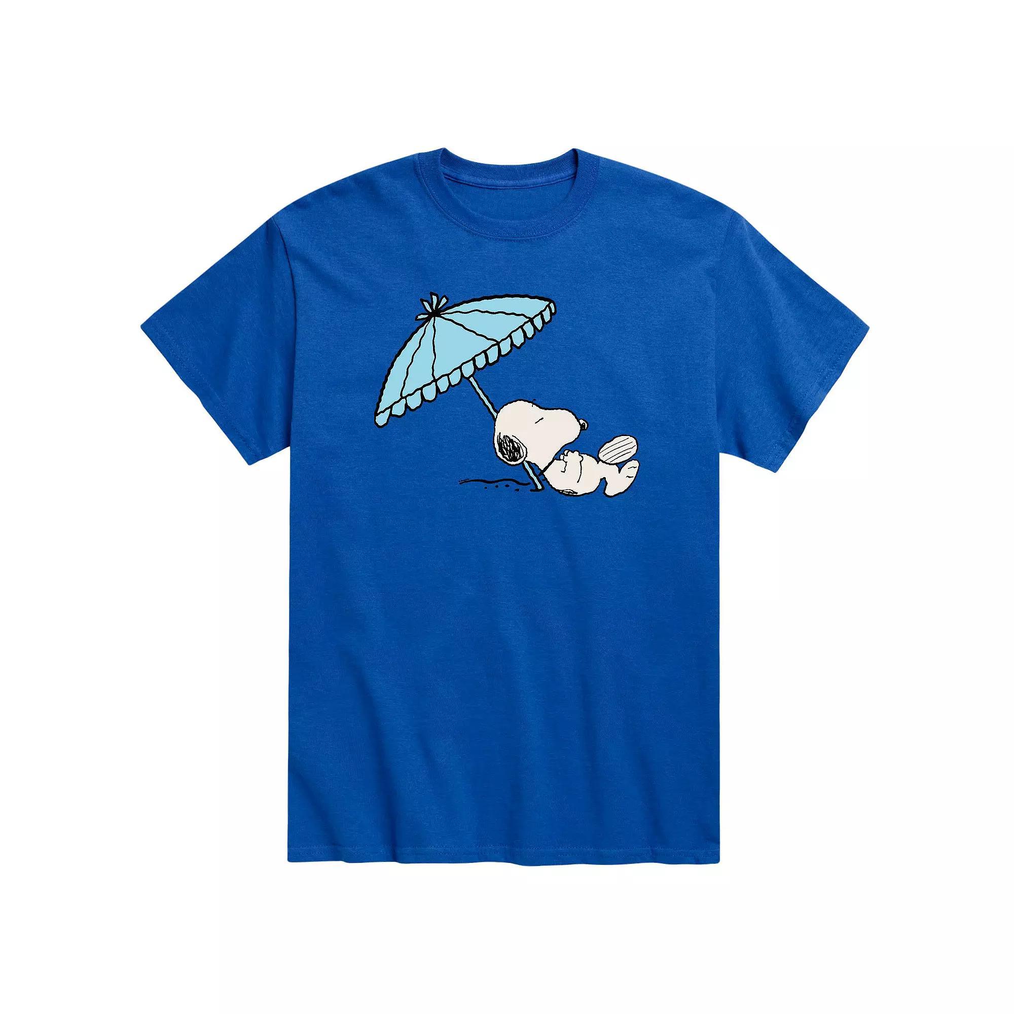 Men's Peanuts Snoopy Beach Umbrella Tee,  Product Image