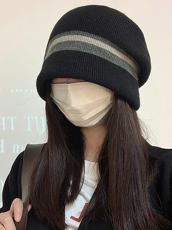 Striped Knitted Hats Product Image