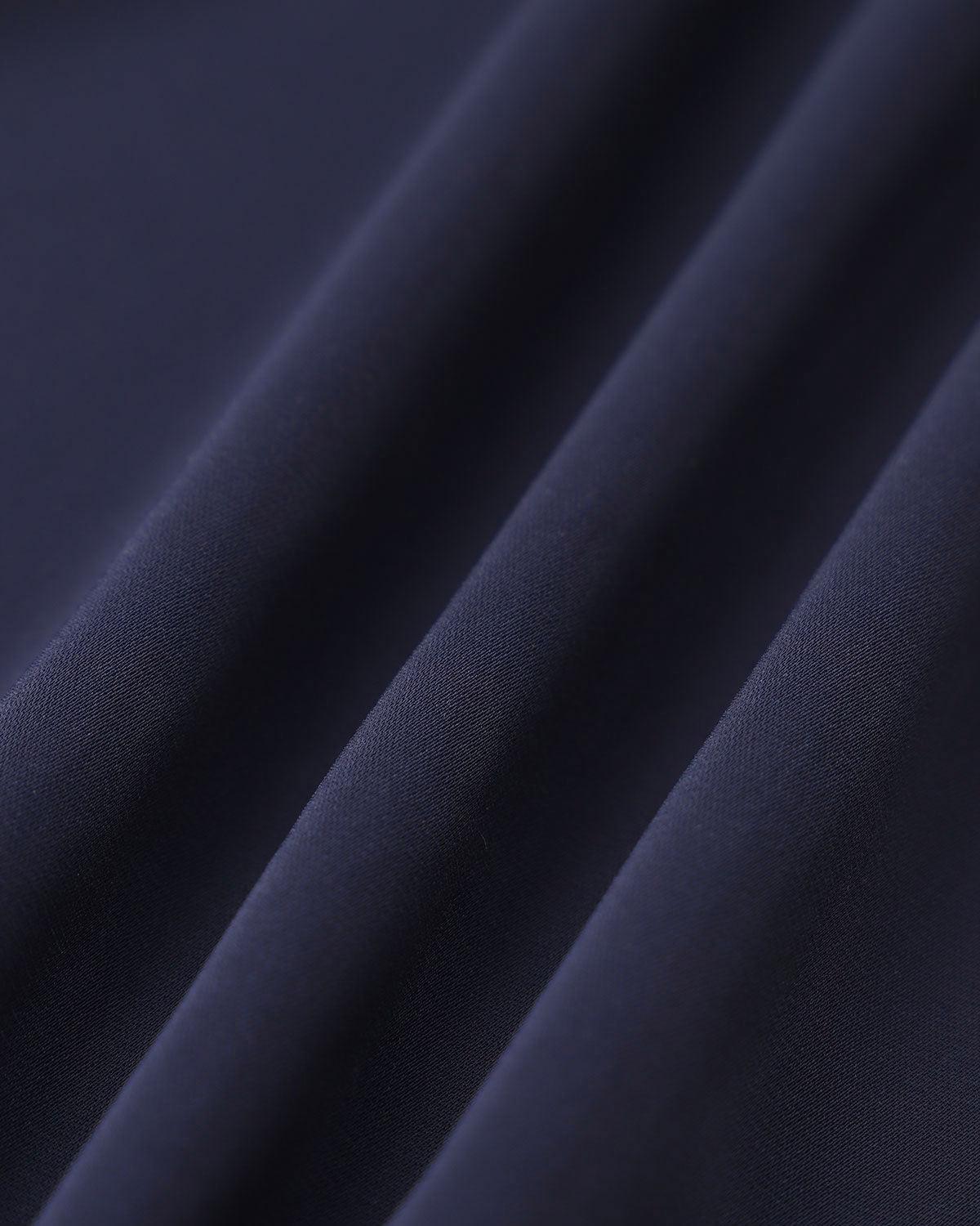 Navy See-through Cap Sleeve Midi Dress Product Image