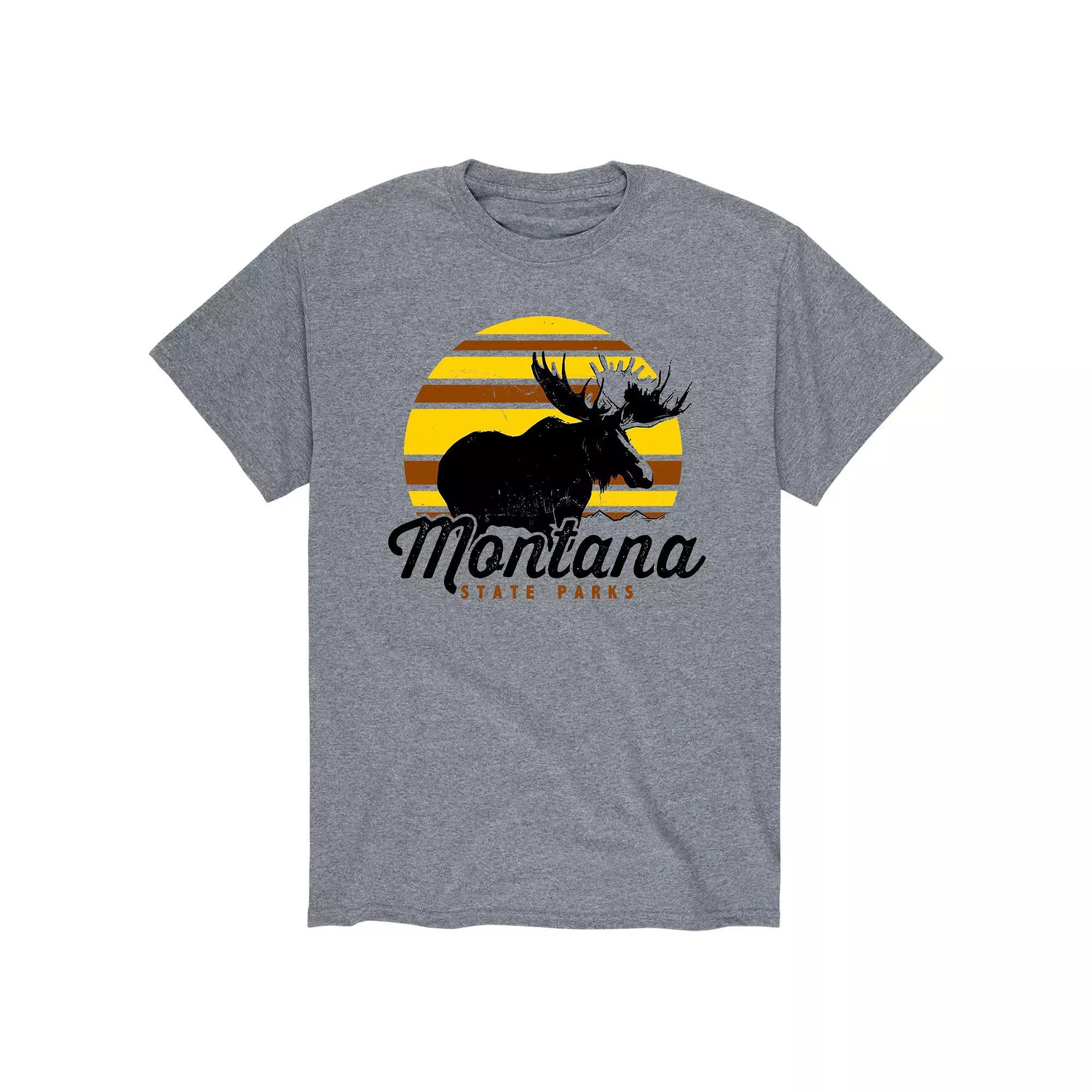 Men's State Parks Montana Tee, Size: Medium, Gray Product Image