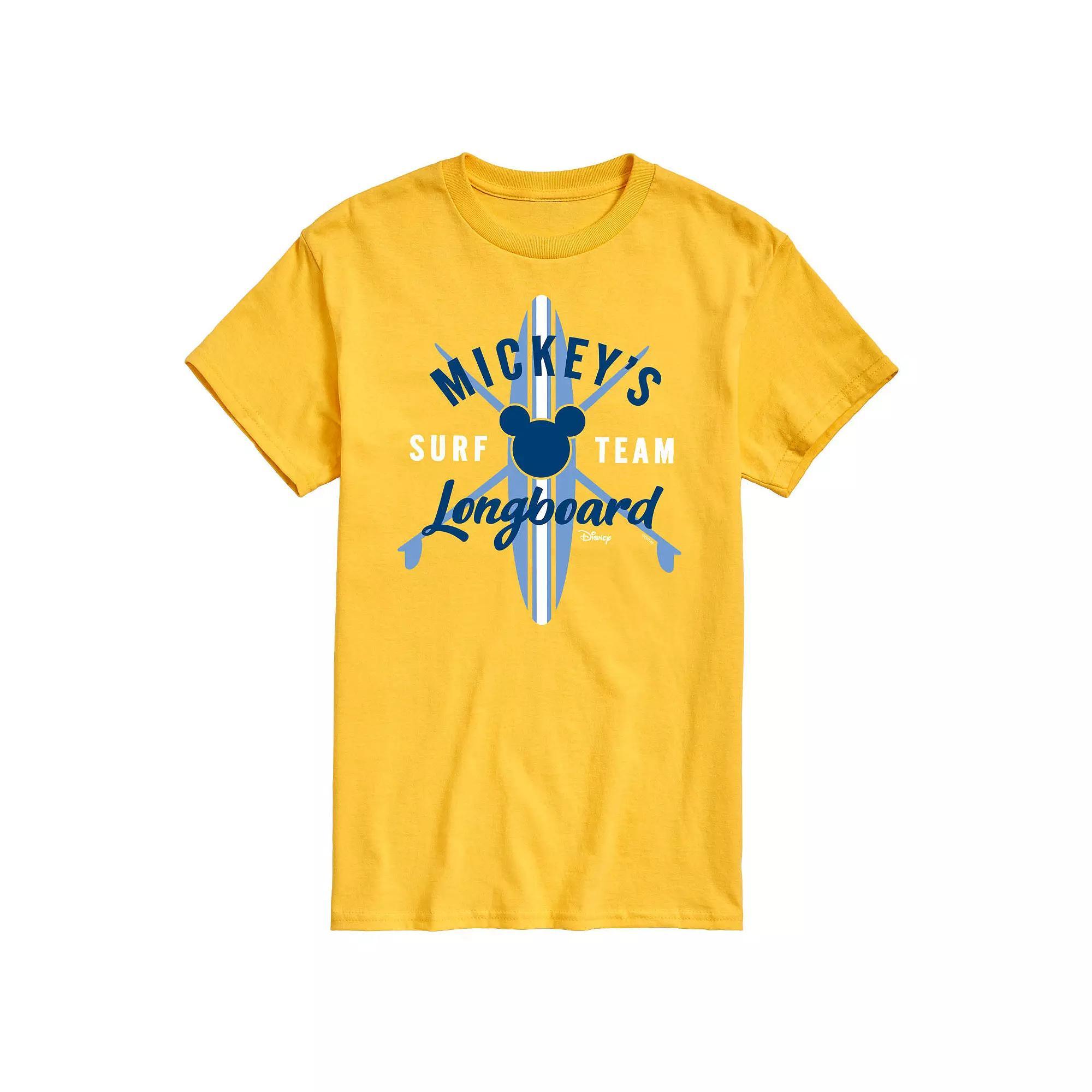 Disney's Mickey Mouse Men's "Mickey's Surf Team Longboard" Graphic Tee,  Product Image
