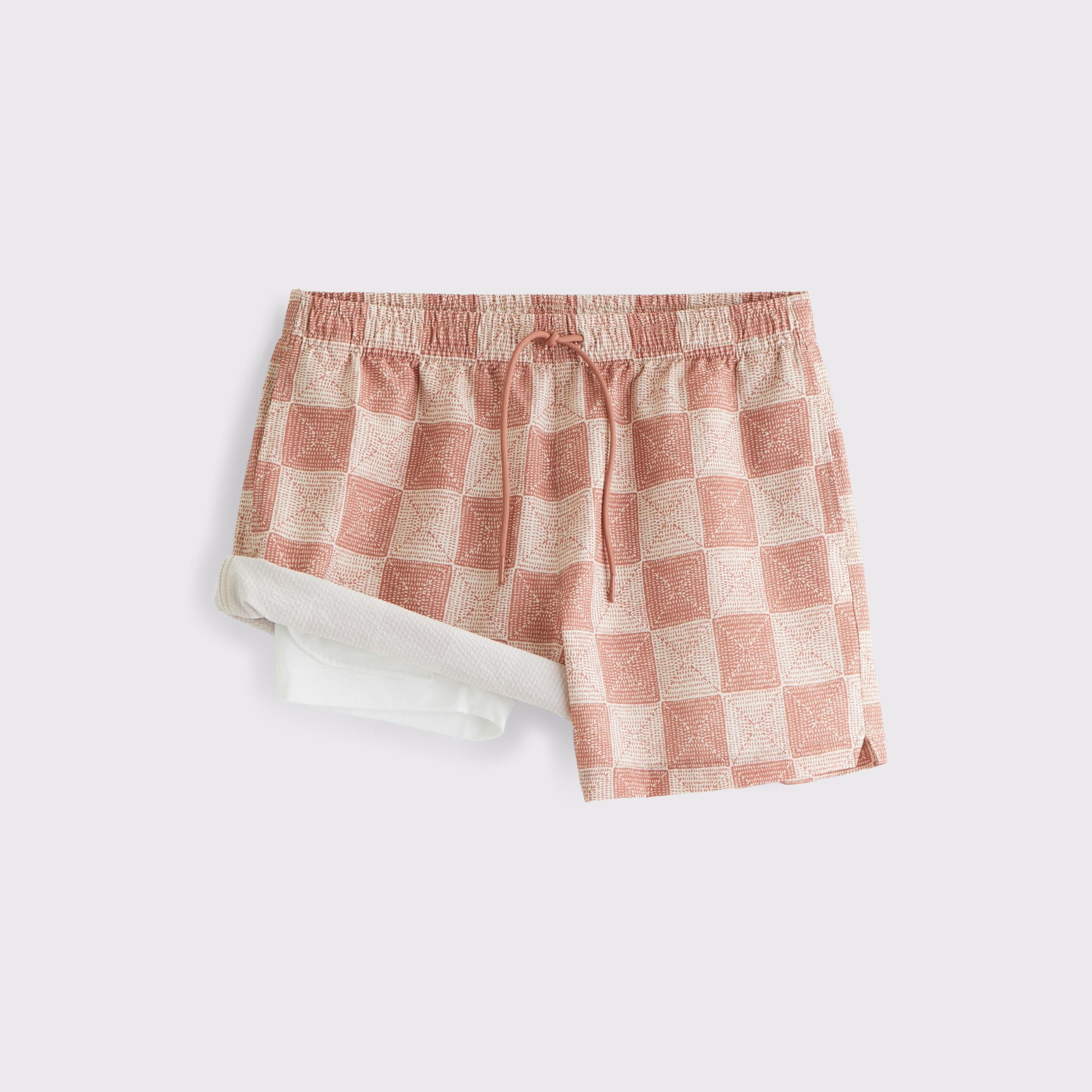 Pull-On Micro-Seersucker Swim Trunk Product Image