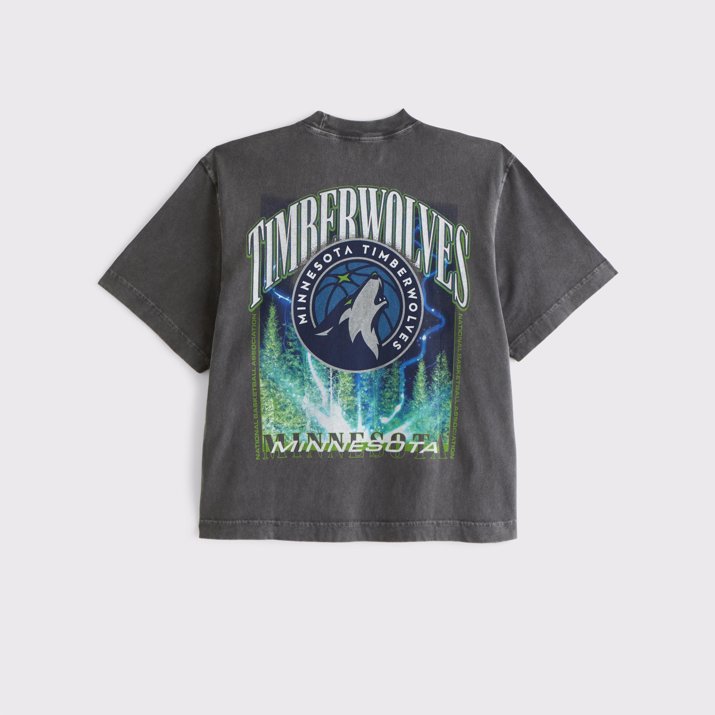 Cropped Minnesota Timberwolves Graphic Tee Product Image