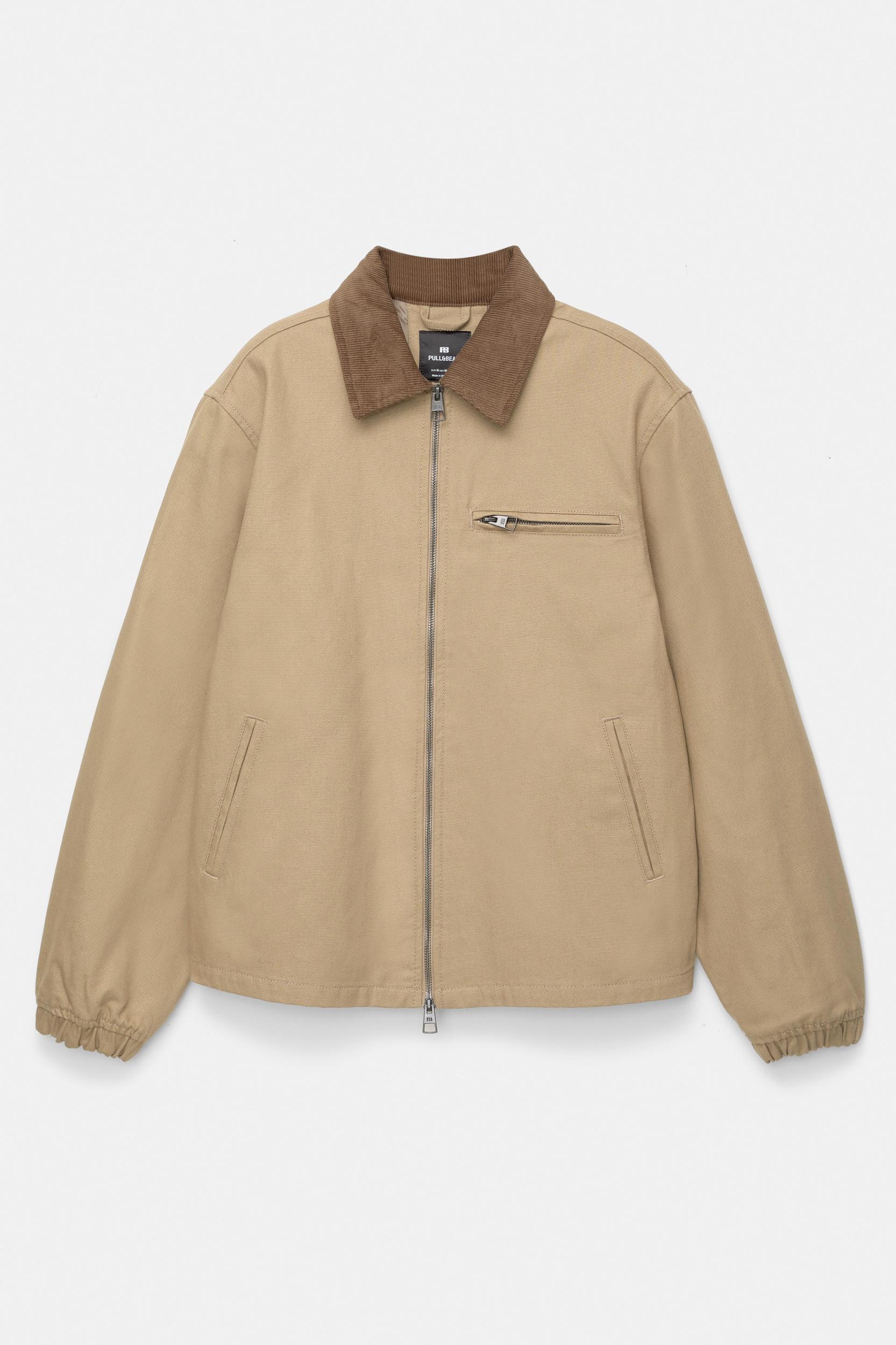 Jacket with corduroy collar Product Image