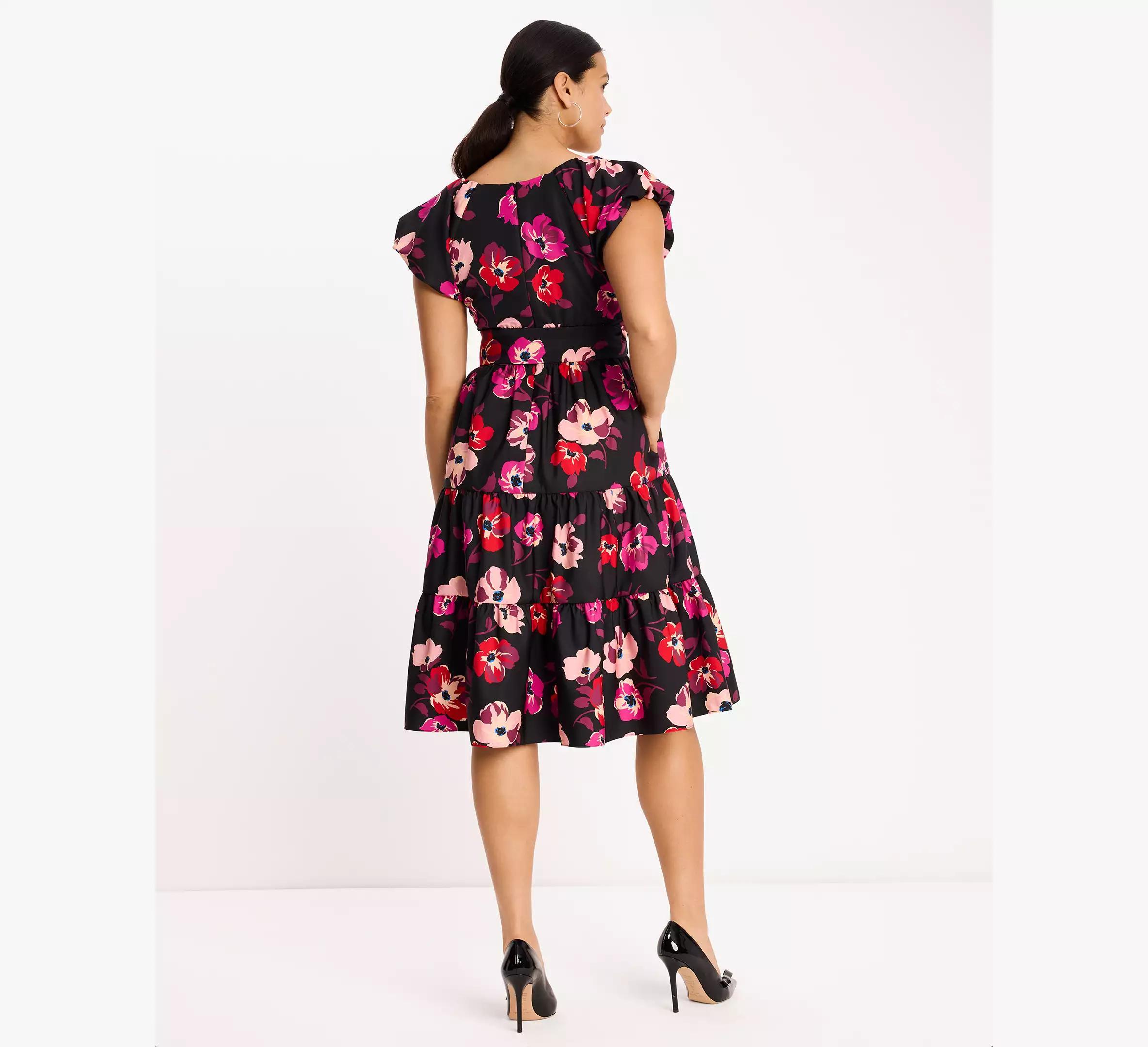 Fall Poppies Midi Dress Product Image