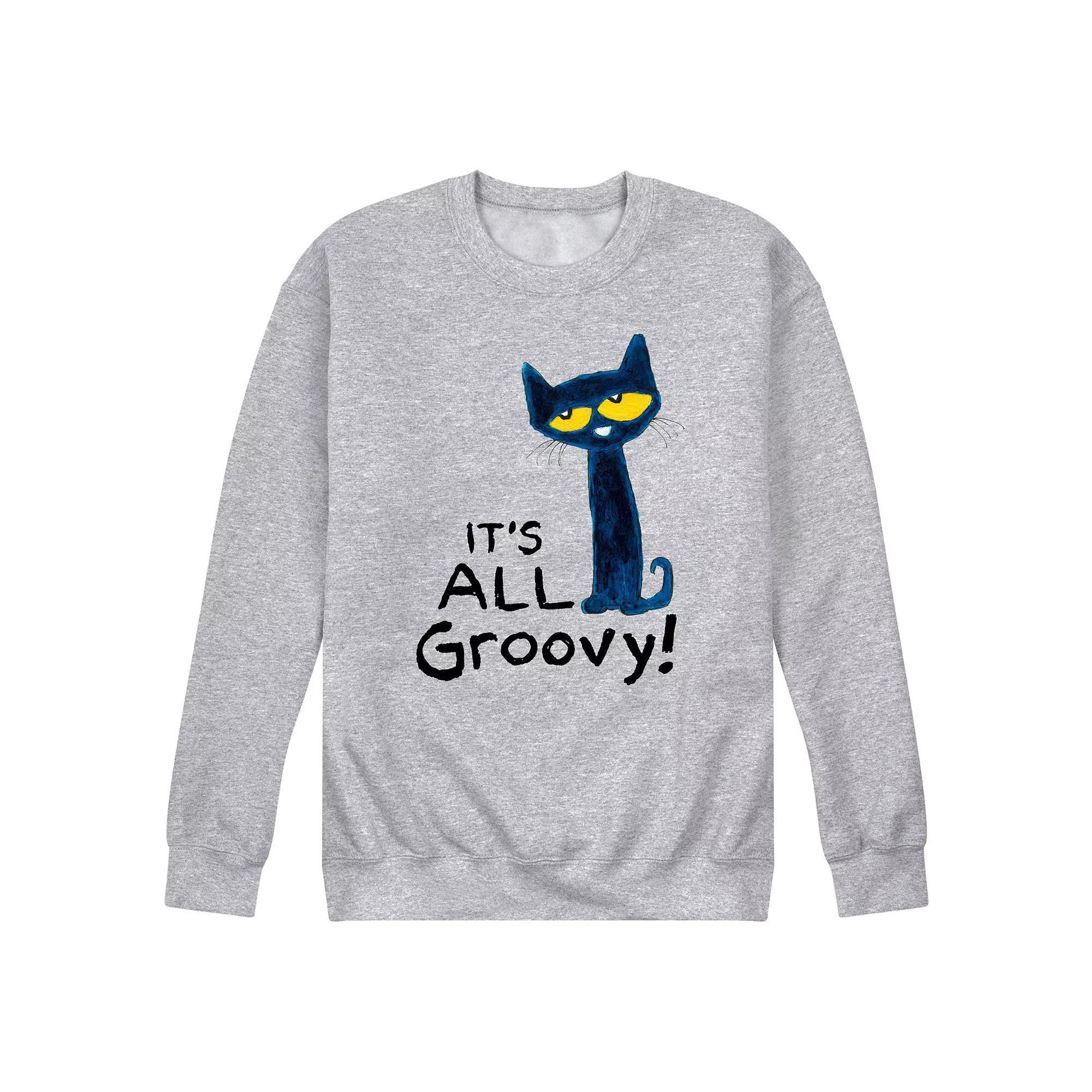 Men's Pete the Cat Its All Groovy Fleece Sweatshirt,  Product Image