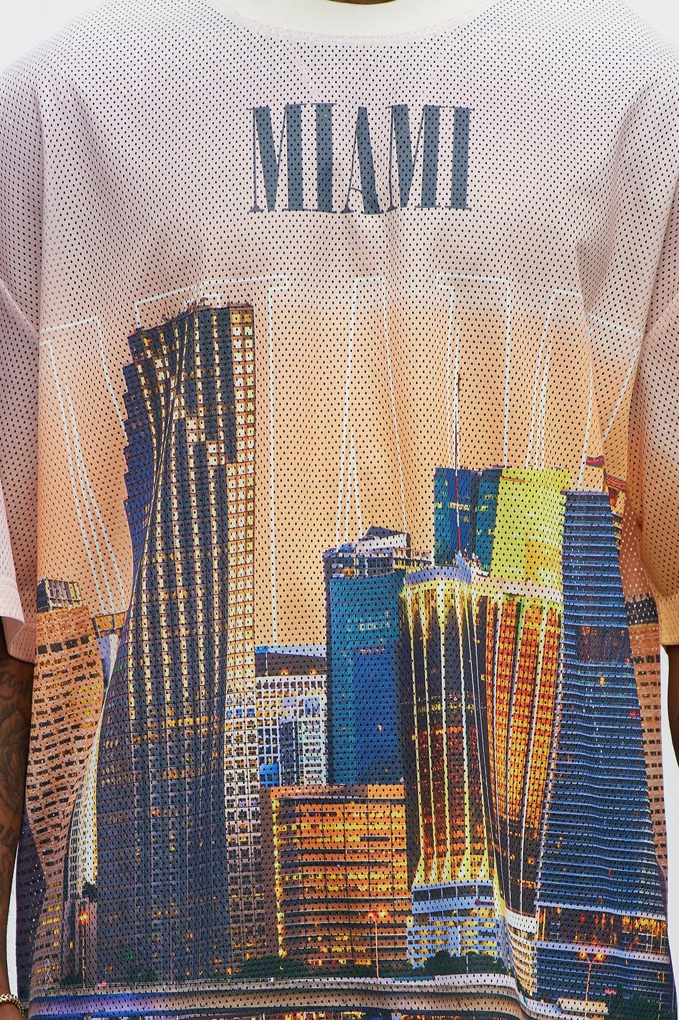 Regular Fit Miami Tshirt - Multi Color Male Product Image